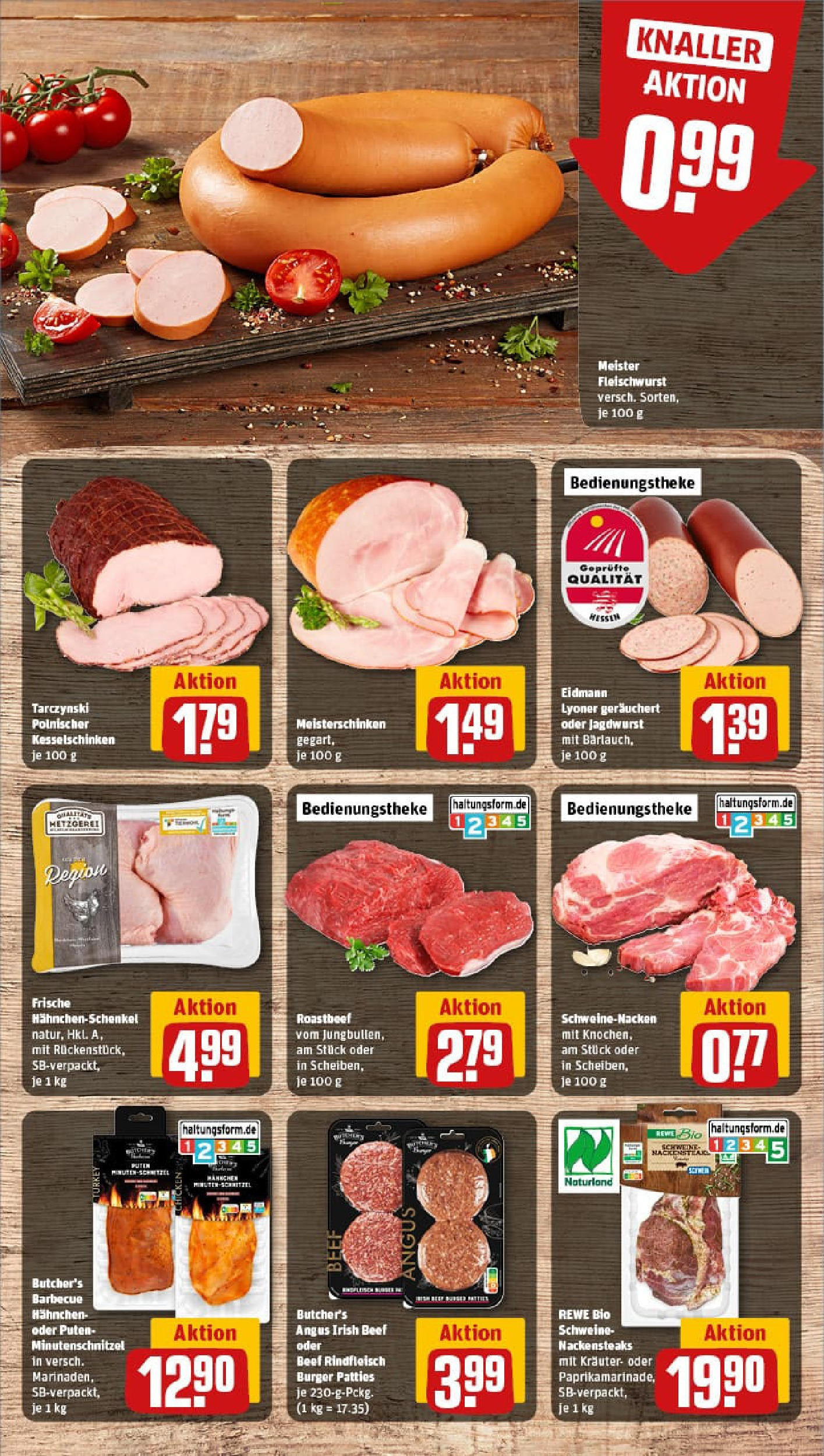 REWE Prospekt ab 24.08.2025 zum Blättern » Angebote | Seite: 8 | Produkte: Hahnchen, Hahnchenschenkel, Rindfleisch, Steak REWE Prospekt ab 24.08.2025 zum Blättern » Angebote | Seite: 8 | Produkte: Hahnchen, Hahnchenschenkel, Rindfleisch, Steak