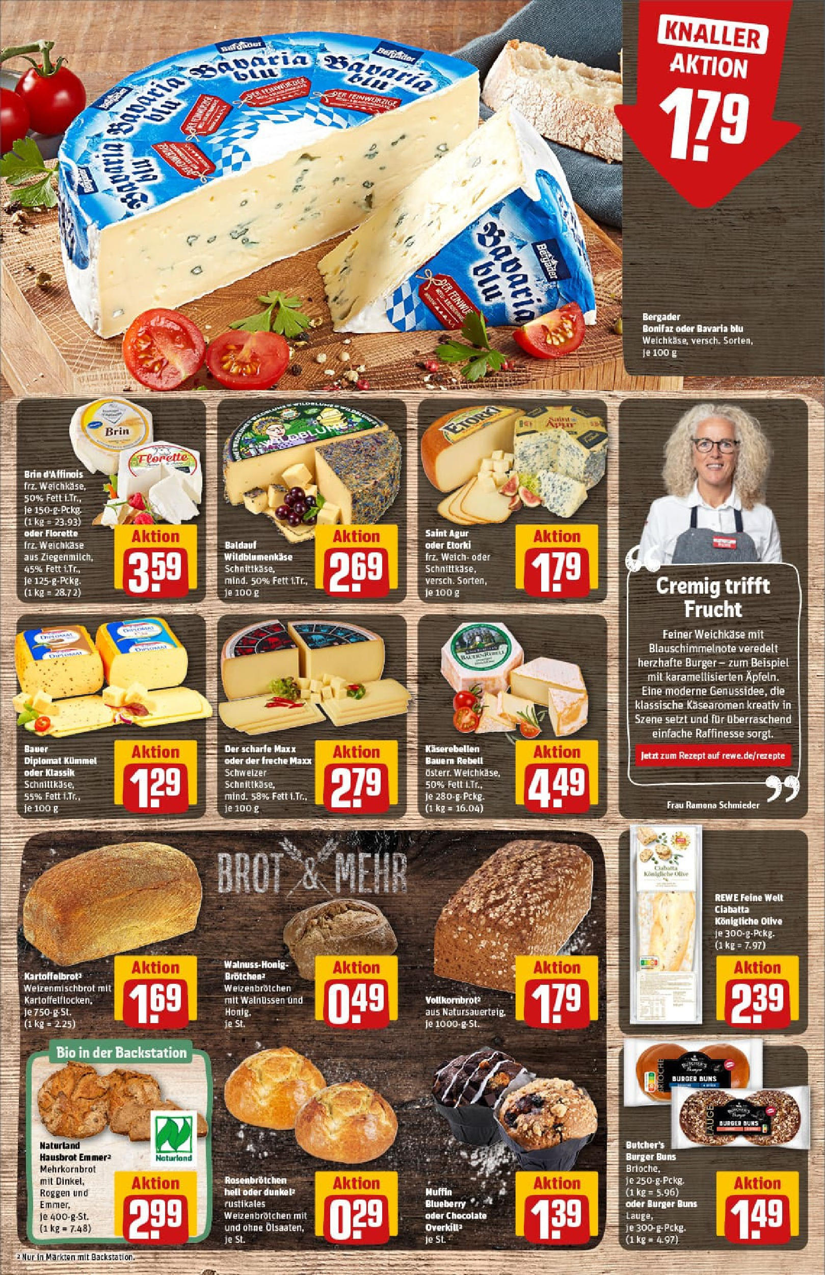 REWE Prospekt ab 24.08.2025 zum Blättern » Angebote | Seite: 13 | Produkte: Vollkornbrot, Burger, Burger bun, Brot REWE Prospekt ab 24.08.2025 zum Blättern » Angebote | Seite: 13 | Produkte: Vollkornbrot, Burger, Burger bun, Brot