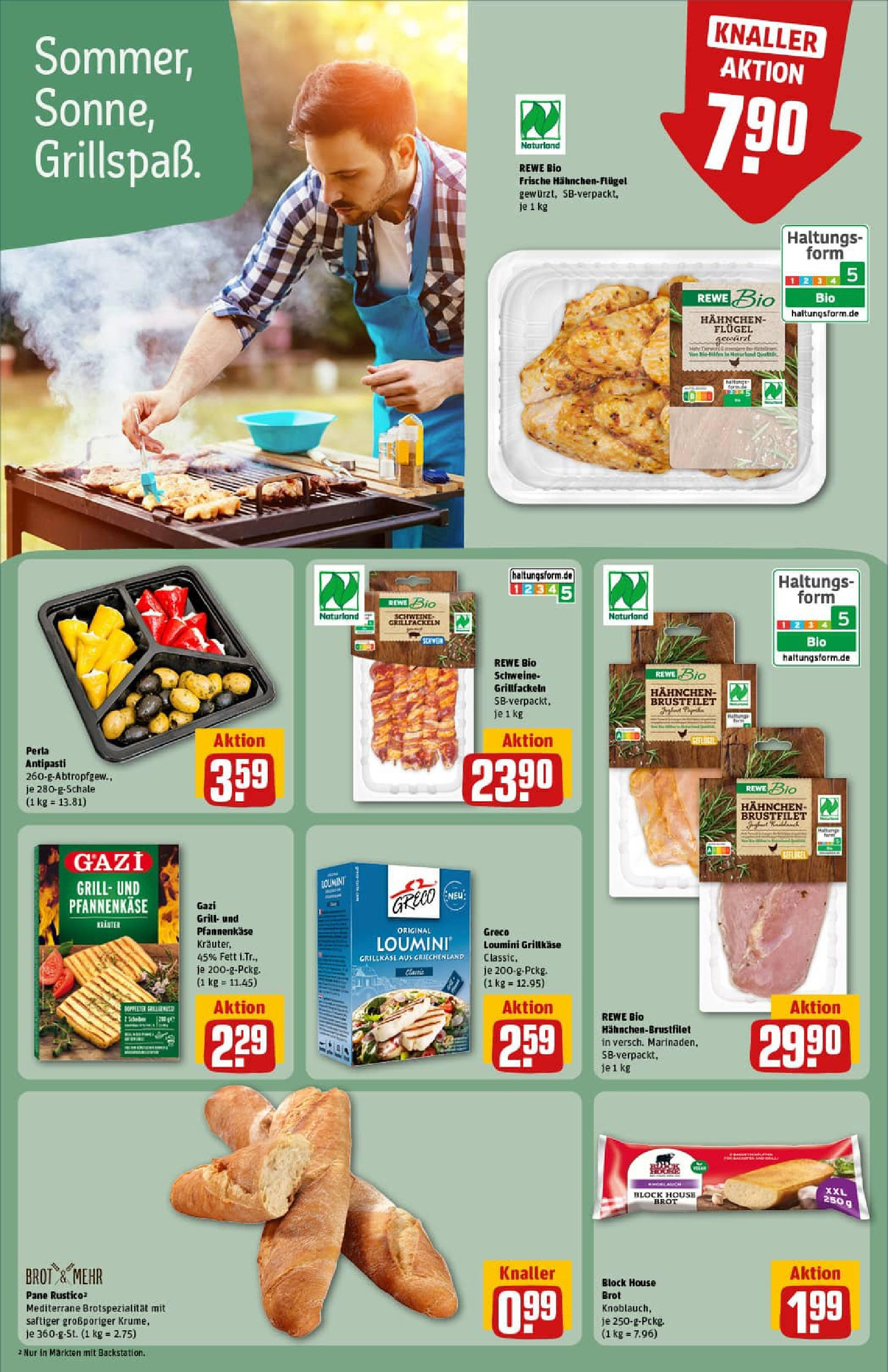 REWE Prospekt ab 24.08.2025 zum Blättern » Angebote | Seite: 19 | Produkte: Grill, Hahnchen, Pane, Brot REWE Prospekt ab 24.08.2025 zum Blättern » Angebote | Seite: 19 | Produkte: Grill, Hahnchen, Pane, Brot