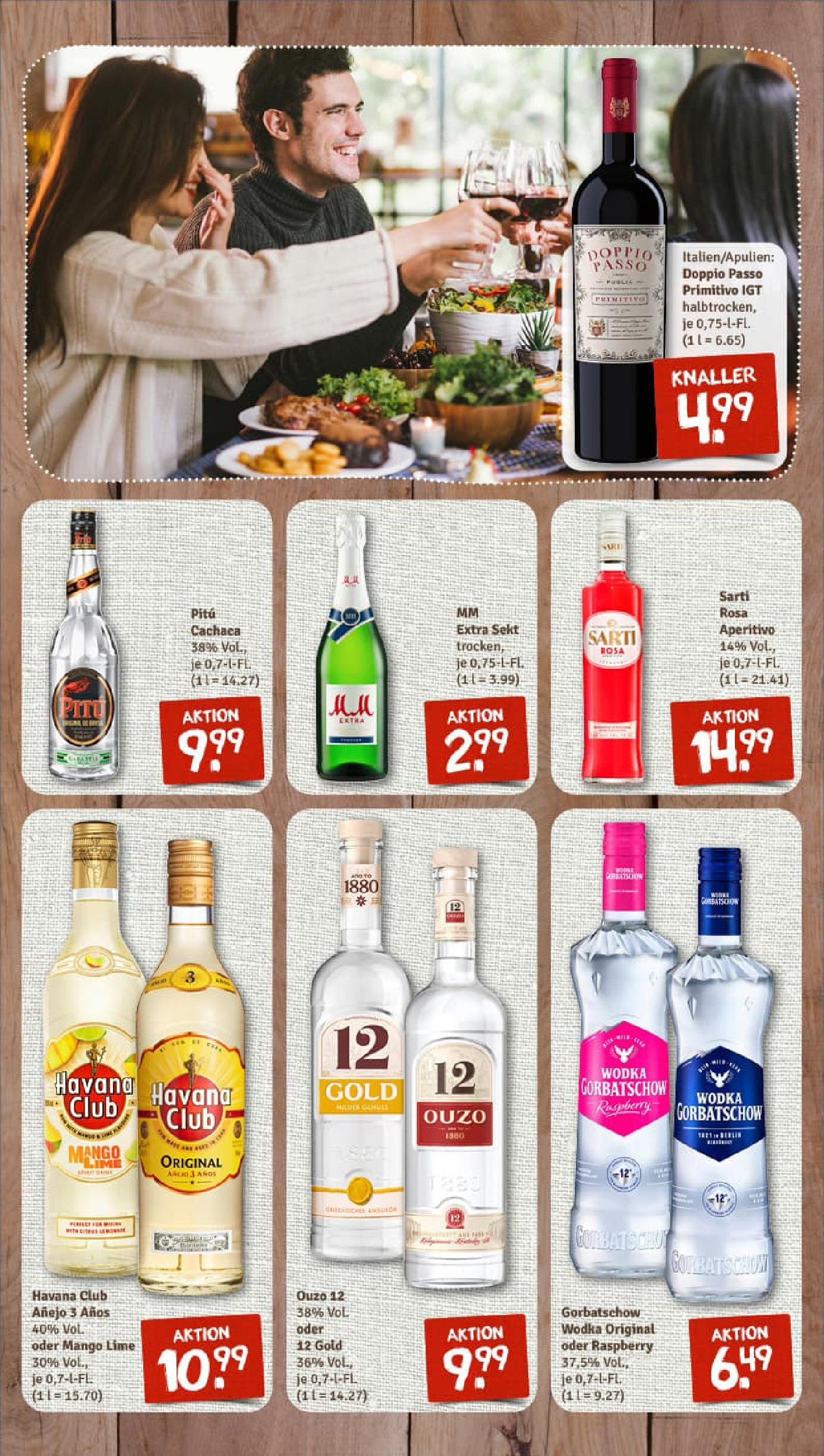 REWE Prospekt ab 24.08.2025 zum Blättern » Angebote | Seite: 10 | Produkte: Ouzo, Sekt, Doppio Passo, Vodka REWE Prospekt ab 24.08.2025 zum Blättern » Angebote | Seite: 10 | Produkte: Ouzo, Sekt, Doppio Passo, Vodka