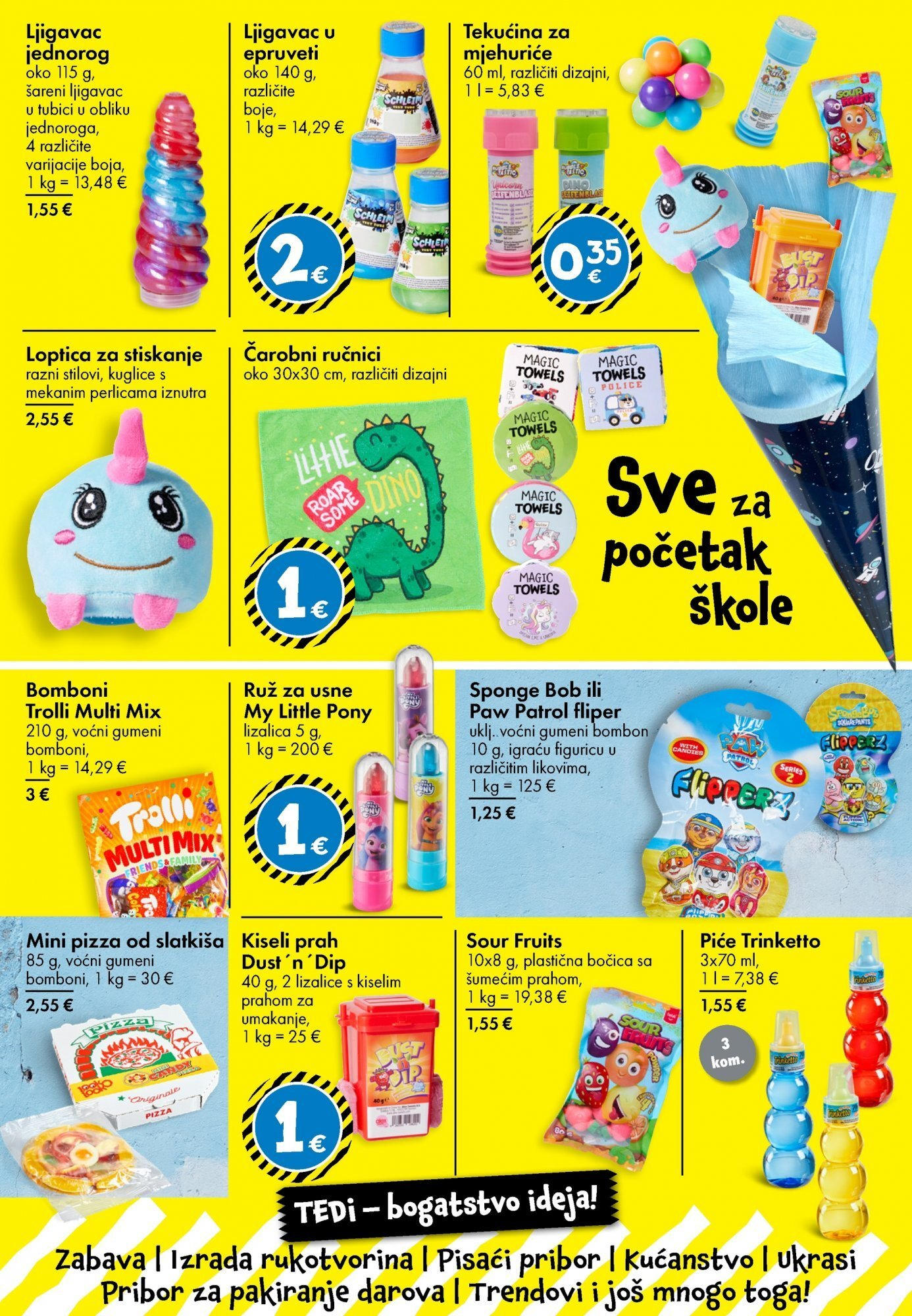 TEDi - TEDi katalog do 30.08.2025 novi od 20.08.2025 na listanje > letak digitalni | Stranica: 4 | Proizvodi: Ruž, Pizza, Bomboni, Lizalice
