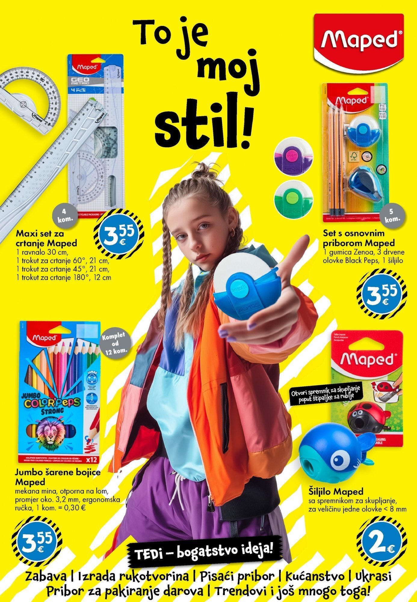 TEDi - TEDi katalog do 30.08.2025 novi od 20.08.2025 na listanje > letak digitalni | Stranica: 8 | Proizvodi: Šiljilo, Štipaljke