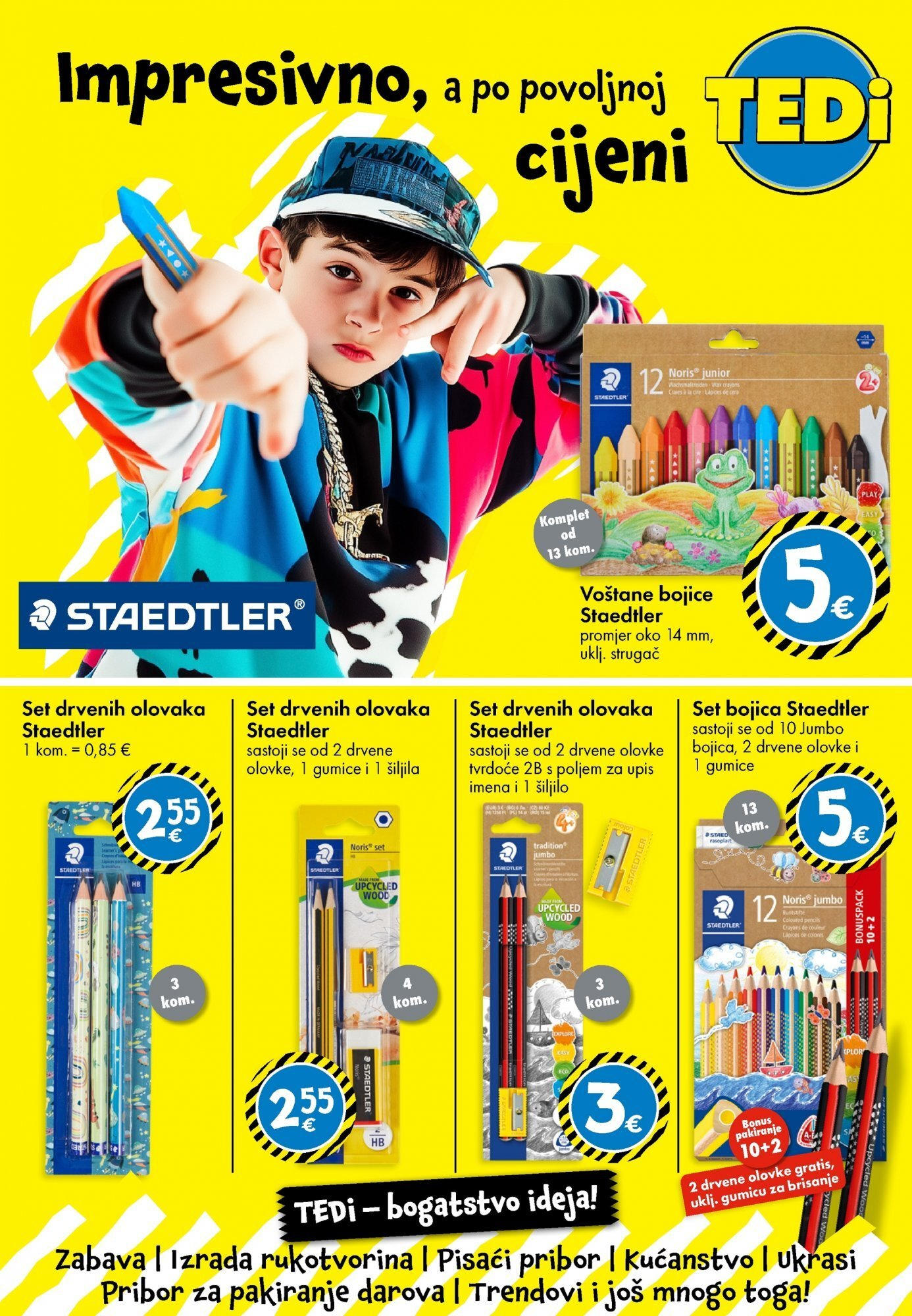 TEDi - TEDi katalog do 30.08.2025 novi od 20.08.2025 na listanje > letak digitalni | Stranica: 9 | Proizvodi: Šiljilo, Gumice