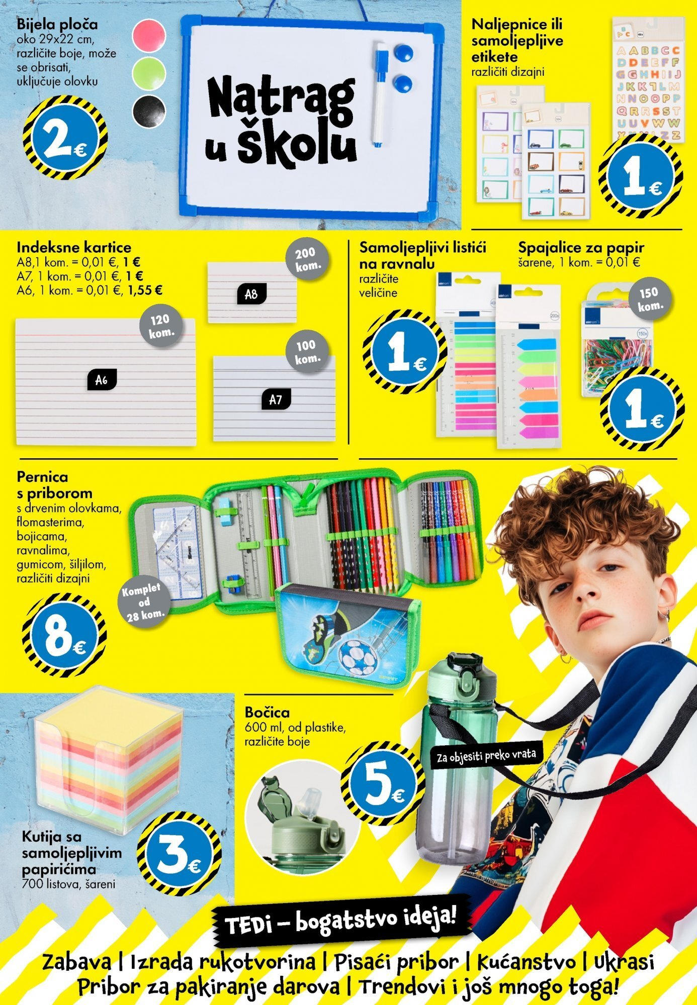 TEDi - TEDi katalog do 30.08.2025 novi od 20.08.2025 na listanje > letak digitalni | Stranica: 15 | Proizvodi: Pernica, Spajalice, Kutija, Vrata