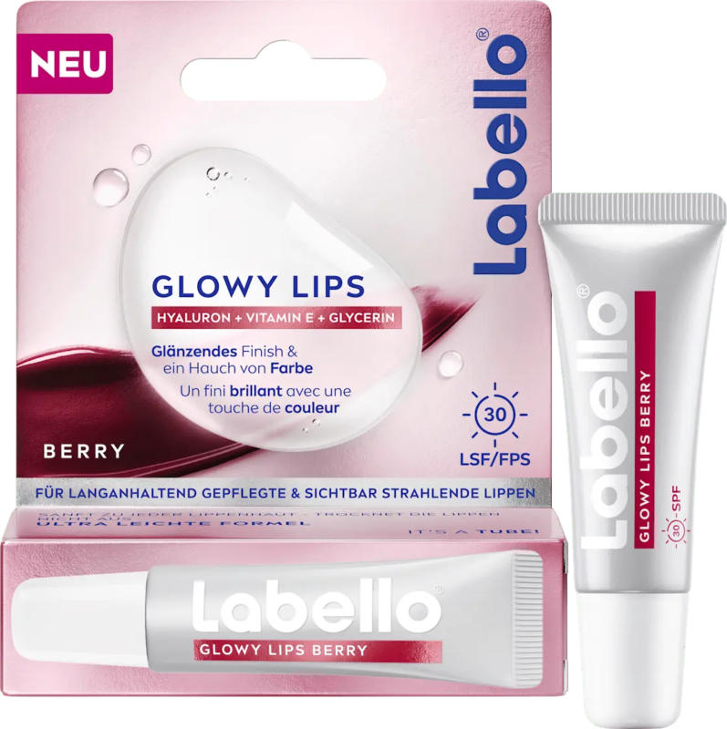Labello Lippenpflege Glowy Lips Berry LSF30