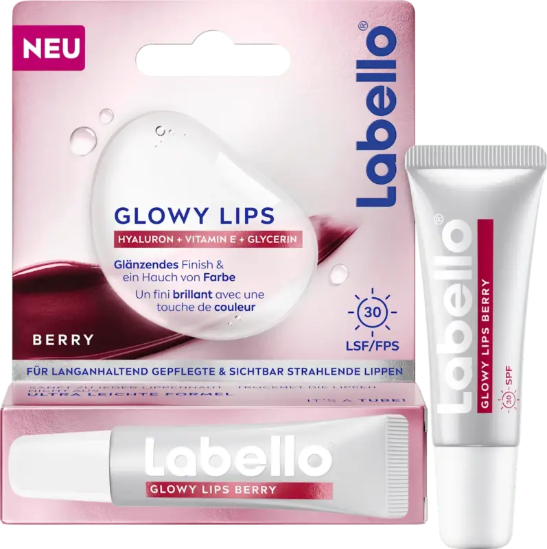 Labello Lippenpflege Glowy Lips Berry LSF30