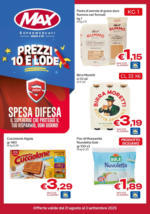Max Supermercati Prezzi 10 e lode - al 03.09.2025
