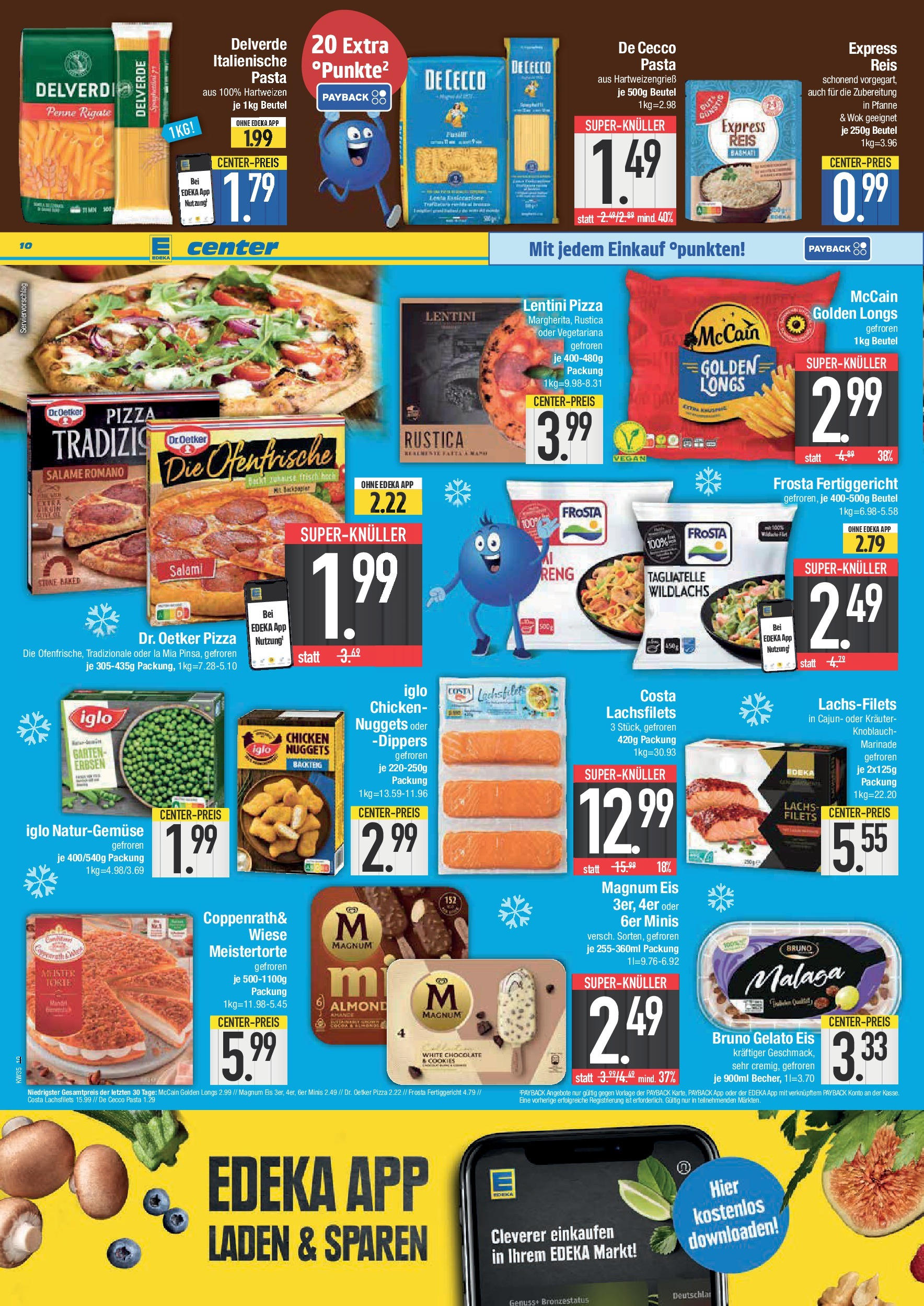 Edeka prospekt Weißenburg (ab 24.08.2025) » Angebote Online | Seite: 10 | Produkte: Ofenfrische, Frosta, Pasta, Eis Edeka prospekt Weißenburg (ab 24.08.2025) » Angebote Online | Seite: 10 | Produkte: Ofenfrische, Frosta, Pasta, Eis
