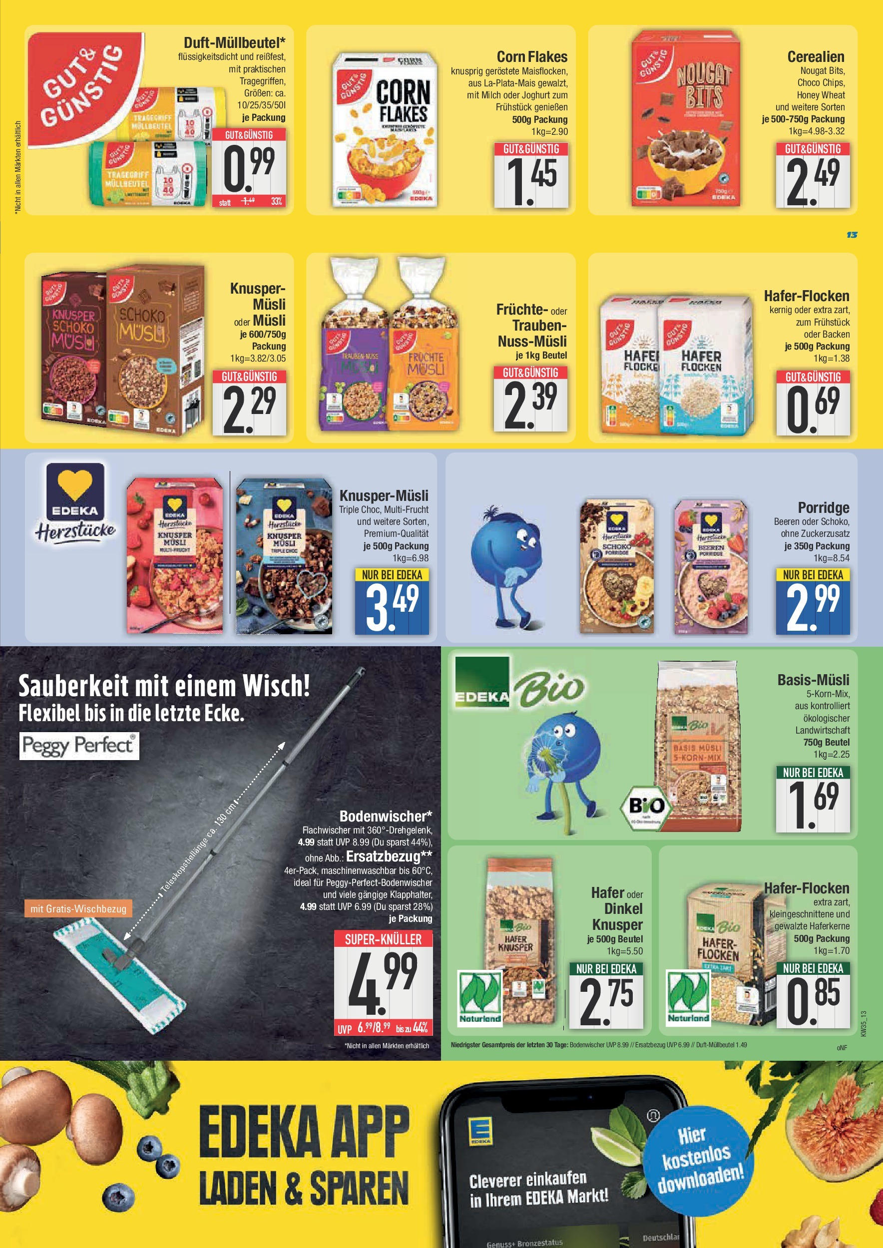 Edeka prospekt Ingolstadt (ab 24.08.2025) » Angebote Online | Seite: 13 | Produkte: Musli, Joghurt, Box, Flocken Edeka prospekt Ingolstadt (ab 24.08.2025) » Angebote Online | Seite: 13 | Produkte: Musli, Joghurt, Box, Flocken