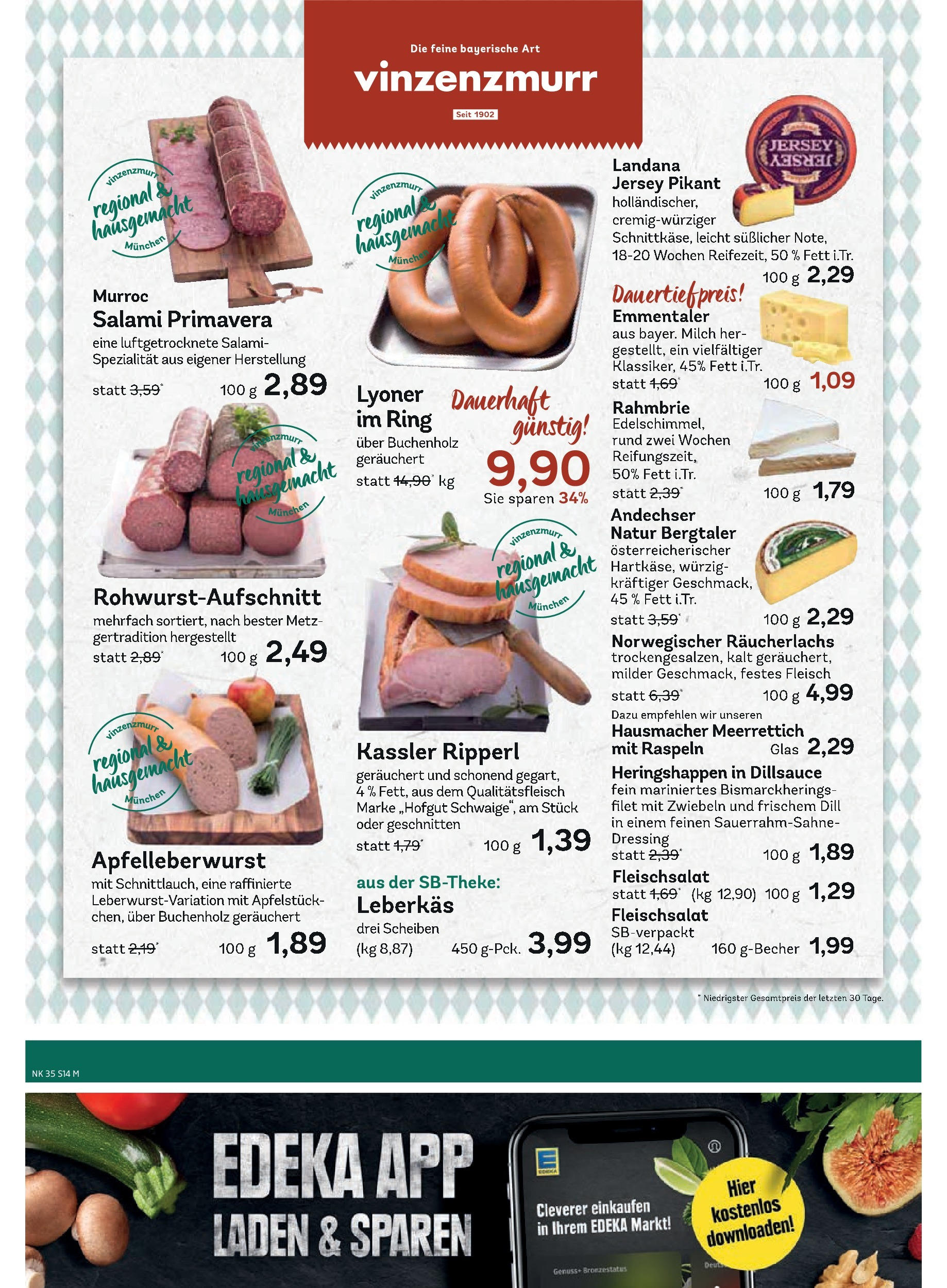 Edeka prospekt Murnau (ab 24.08.2025) » Angebote Online | Seite: 16 | Produkte: Zwiebeln, Dill, Salami, Fleisch Edeka prospekt Murnau (ab 24.08.2025) » Angebote Online | Seite: 16 | Produkte: Zwiebeln, Dill, Salami, Fleisch