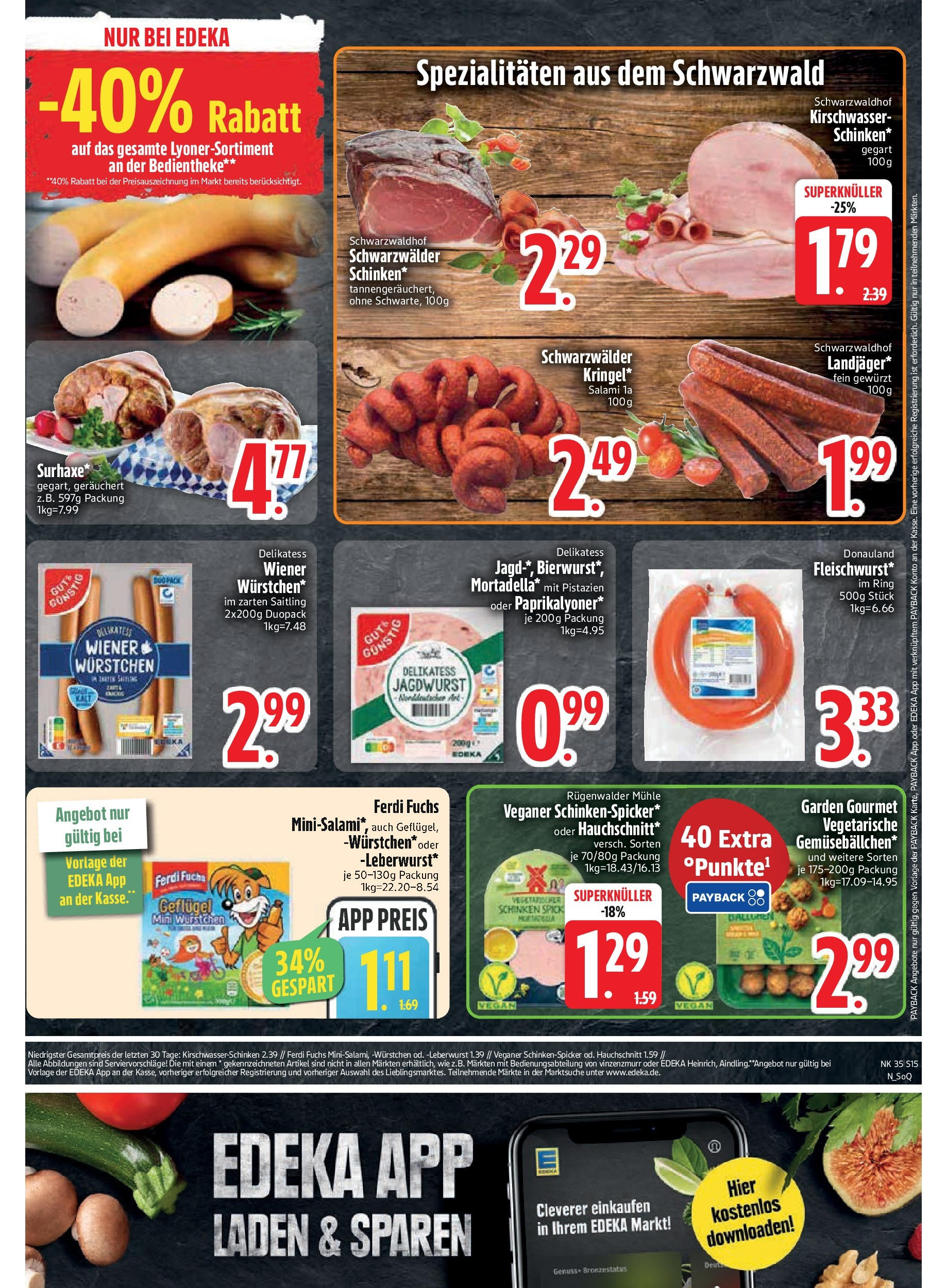 Edeka prospekt Trostberg (ab 24.08.2025) » Angebote Online | Seite: 17 | Produkte: Mühle, Pistazien, Salami, Schinken Edeka prospekt Trostberg (ab 24.08.2025) » Angebote Online | Seite: 17 | Produkte: Mühle, Pistazien, Salami, Schinken