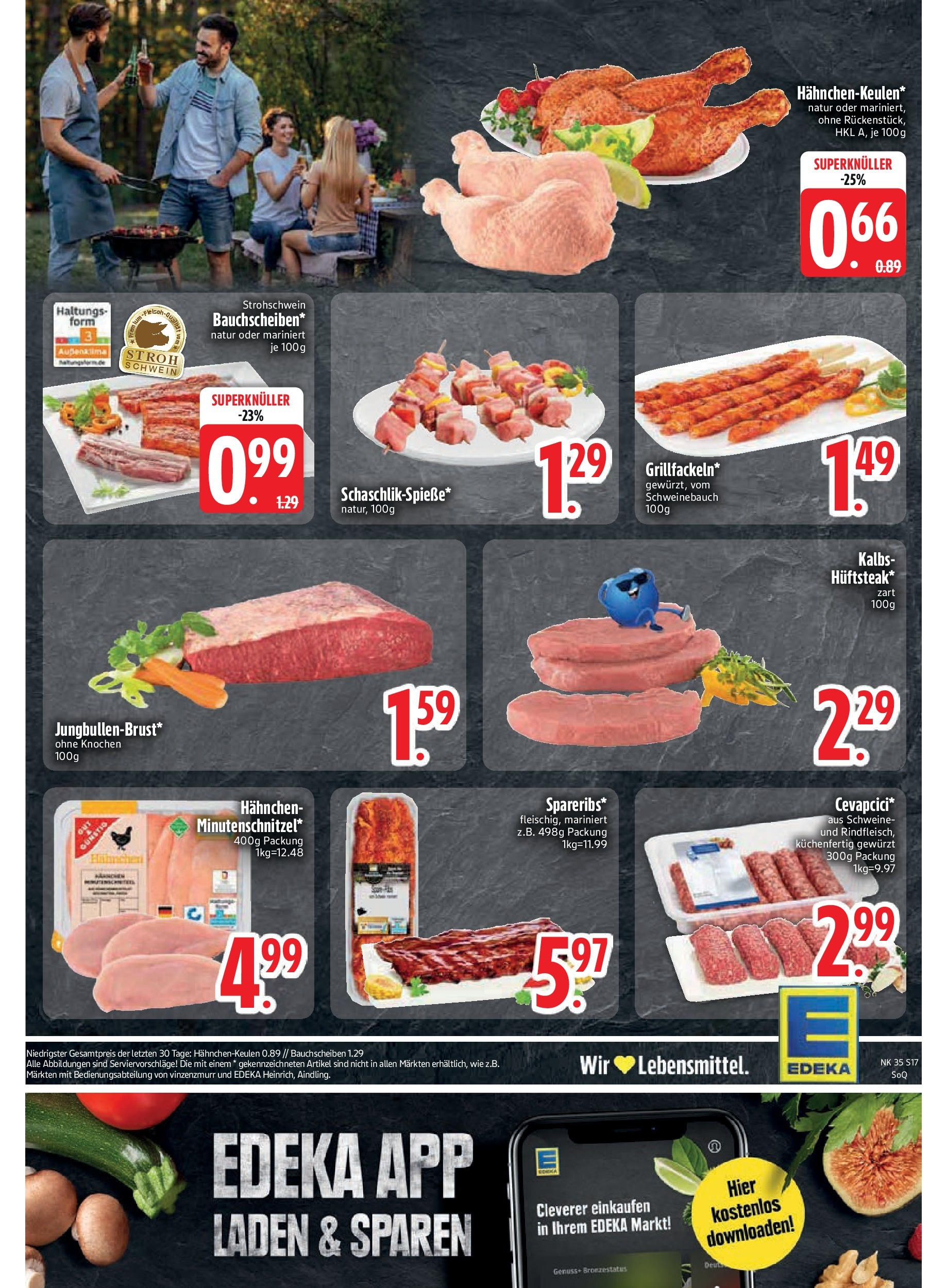 Edeka prospekt Trostberg (ab 24.08.2025) » Angebote Online | Seite: 19 | Produkte: Hahnchen, Schweinebauch Edeka prospekt Trostberg (ab 24.08.2025) » Angebote Online | Seite: 19 | Produkte: Hahnchen, Schweinebauch