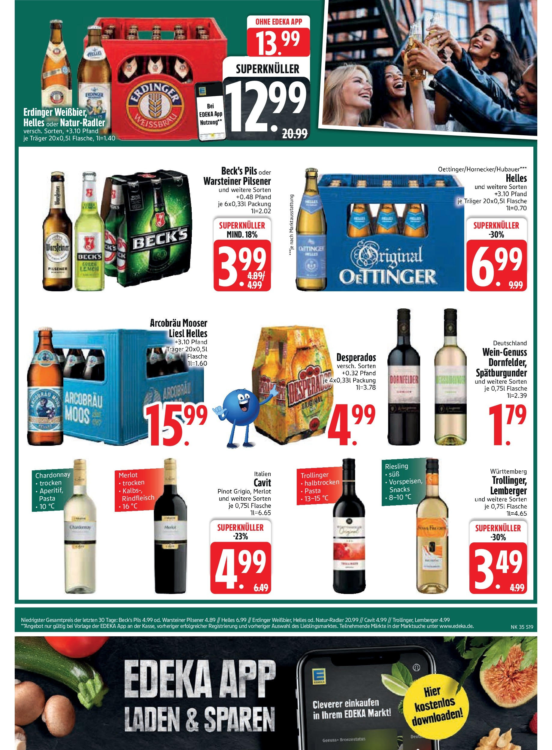 Edeka prospekt Aldersbach (ab 24.08.2025) » Angebote Online | Seite: 21 | Produkte: Erdinger, Warsteiner, Pasta, Rindfleisch Edeka prospekt Aldersbach (ab 24.08.2025) » Angebote Online | Seite: 21 | Produkte: Erdinger, Warsteiner, Pasta, Rindfleisch