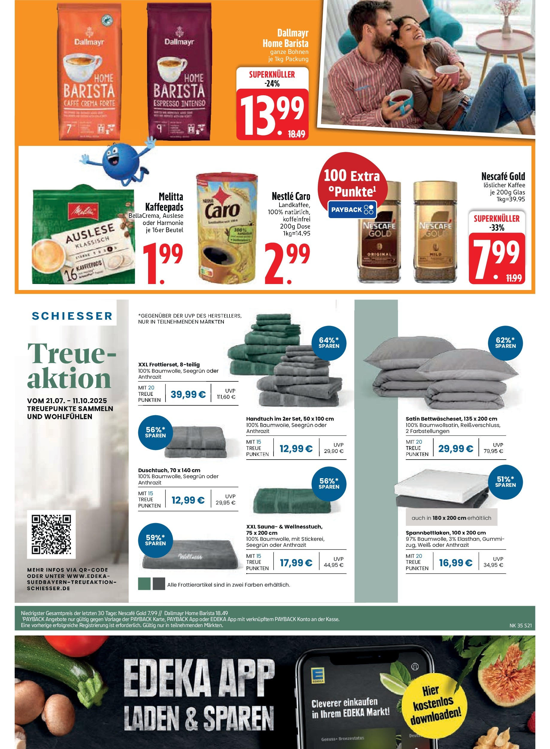 Edeka prospekt Aldersbach (ab 24.08.2025) » Angebote Online | Seite: 23 | Produkte: Melitta, Kaffeepads, Nescafe, Dallmayr Edeka prospekt Aldersbach (ab 24.08.2025) » Angebote Online | Seite: 23 | Produkte: Melitta, Kaffeepads, Nescafe, Dallmayr
