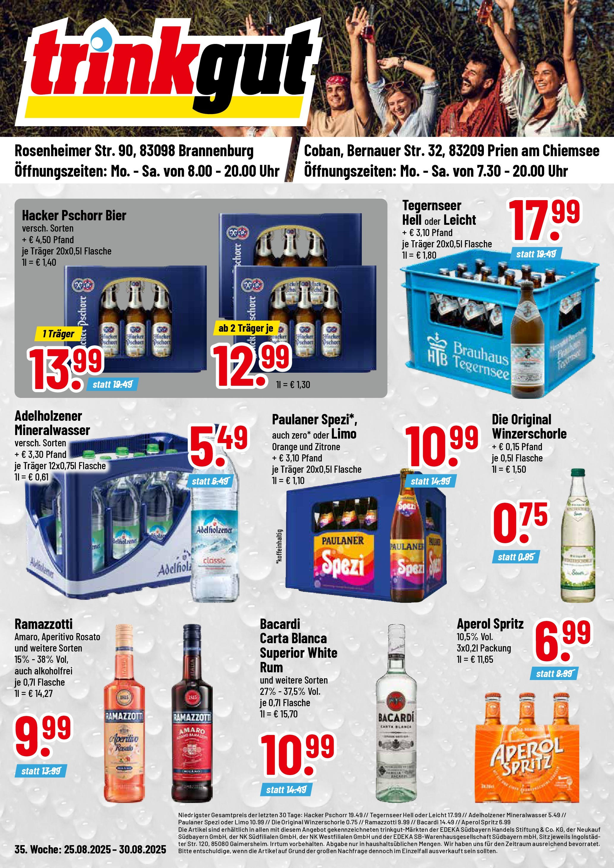 Trinkgut - trinkgut: Wochenangebote (ab 24.08.2025) » Angebote ab Montag | Seite: 1 | Produkte: Bier, Ramazzotti, Uhr, Paulaner Trinkgut - trinkgut: Wochenangebote (ab 24.08.2025) » Angebote online | Seite: 1 | Produkte: Bier, Ramazzotti, Uhr, Paulaner