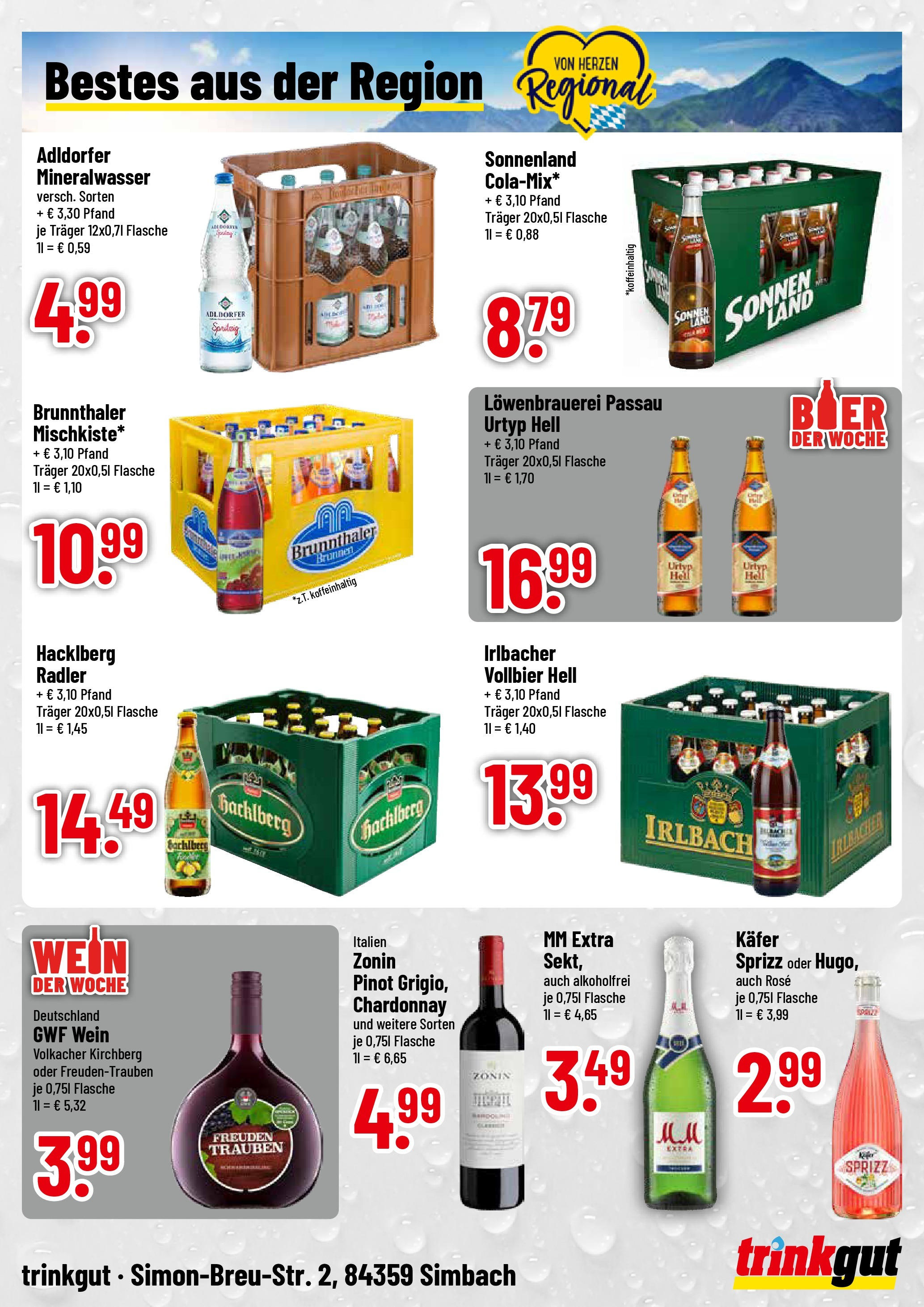 Trinkgut - trinkgut: Wochenangebote (ab 24.08.2025) » Angebote ab Montag | Seite: 4 | Produkte: Trauben, Mineralwasser, Radler, Wein Trinkgut - trinkgut: Wochenangebote (ab 24.08.2025) » Angebote online | Seite: 4 | Produkte: Trauben, Mineralwasser, Radler, Wein