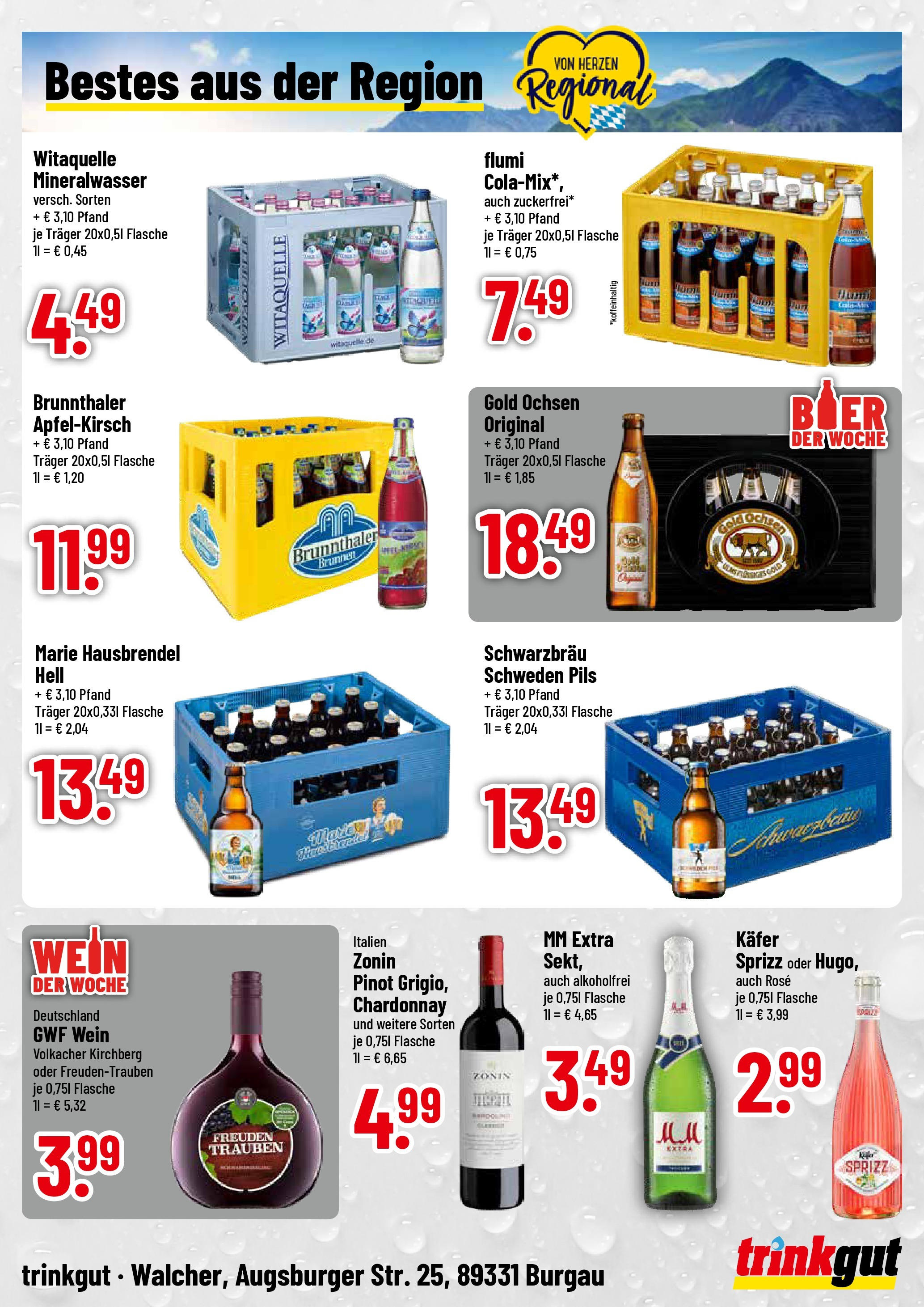 Trinkgut - trinkgut: Wochenangebote (ab 24.08.2025) » Angebote ab Montag | Seite: 4 | Produkte: Trauben, Bier, Pils, Mineralwasser Trinkgut - trinkgut: Wochenangebote (ab 24.08.2025) » Angebote online | Seite: 4 | Produkte: Trauben, Bier, Pils, Mineralwasser