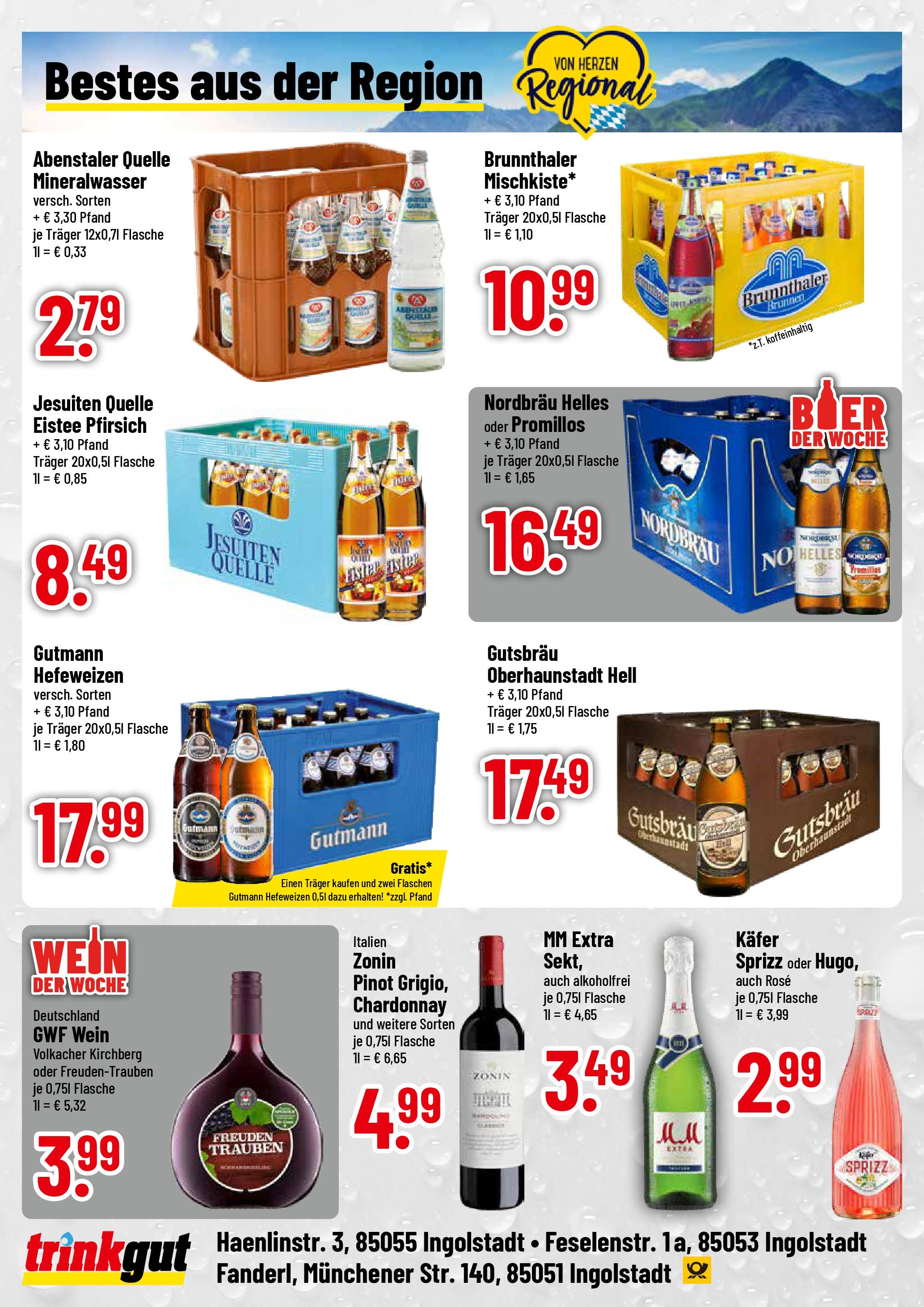 Trinkgut - trinkgut: Wochenangebote (ab 24.08.2025) » Angebote ab Montag | Seite: 4 | Produkte: Trauben, Mineralwasser, Pfirsich, Wein Trinkgut - trinkgut: Wochenangebote (ab 24.08.2025) » Angebote online | Seite: 4 | Produkte: Trauben, Mineralwasser, Pfirsich, Wein