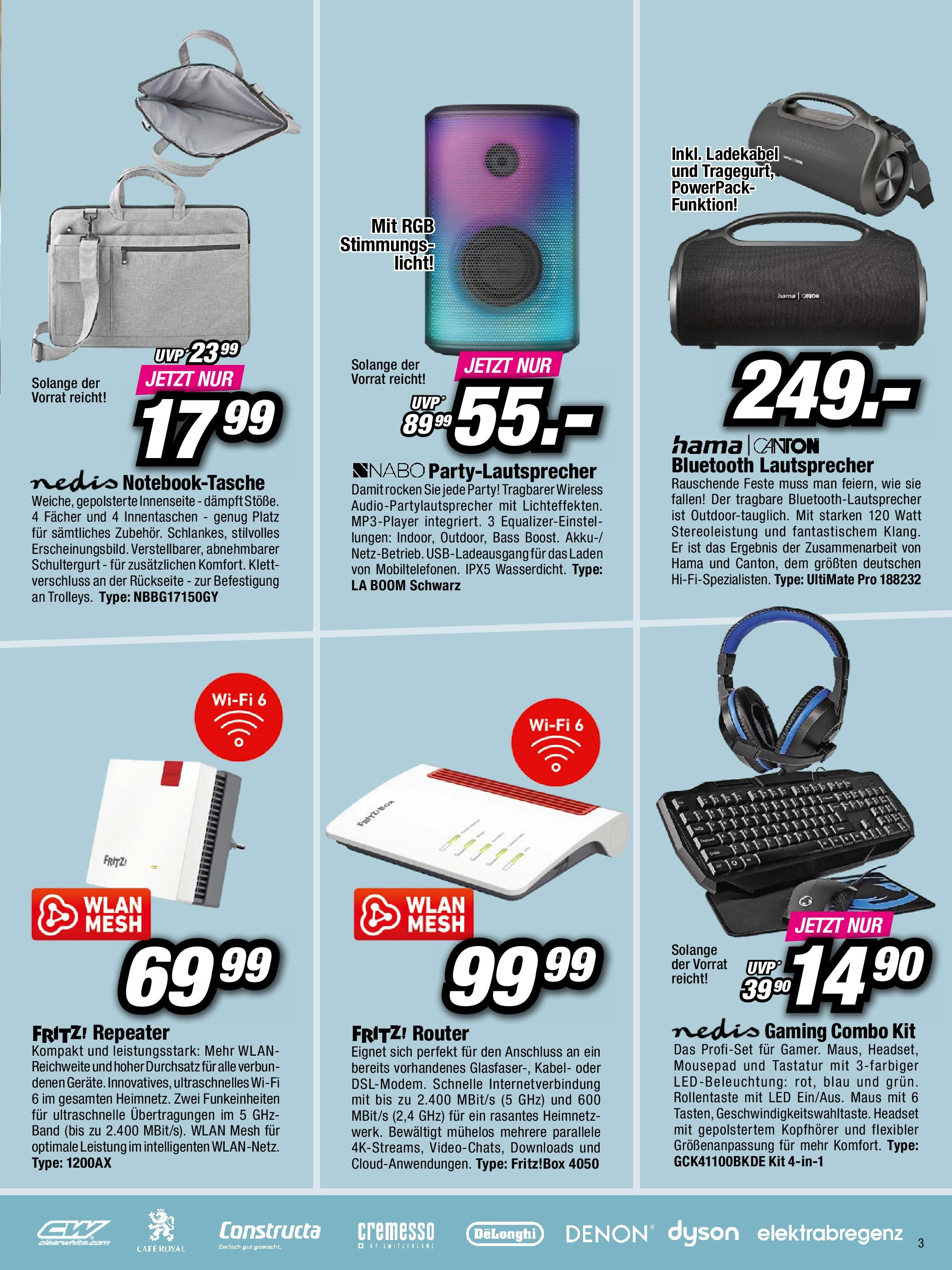 RED ZAC Flugblatt von 26.08.2025 - Aktuelle Angebote | Seite: 3 | Produkte: Maus, Tastatur, Kabel, Lautsprecher