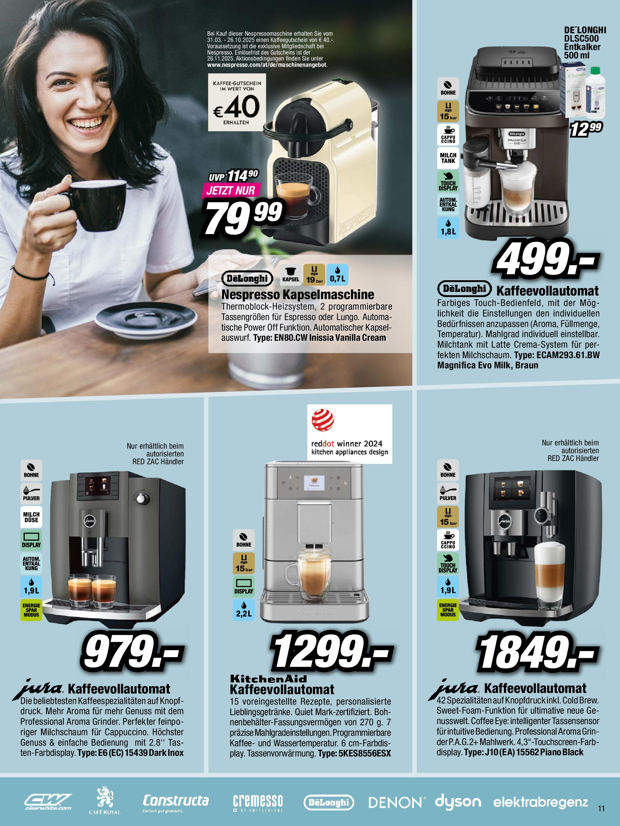 RED ZAC Flugblatt von 26.08.2025 - Aktuelle Angebote | Seite: 11 | Produkte: Milch, Kaffee