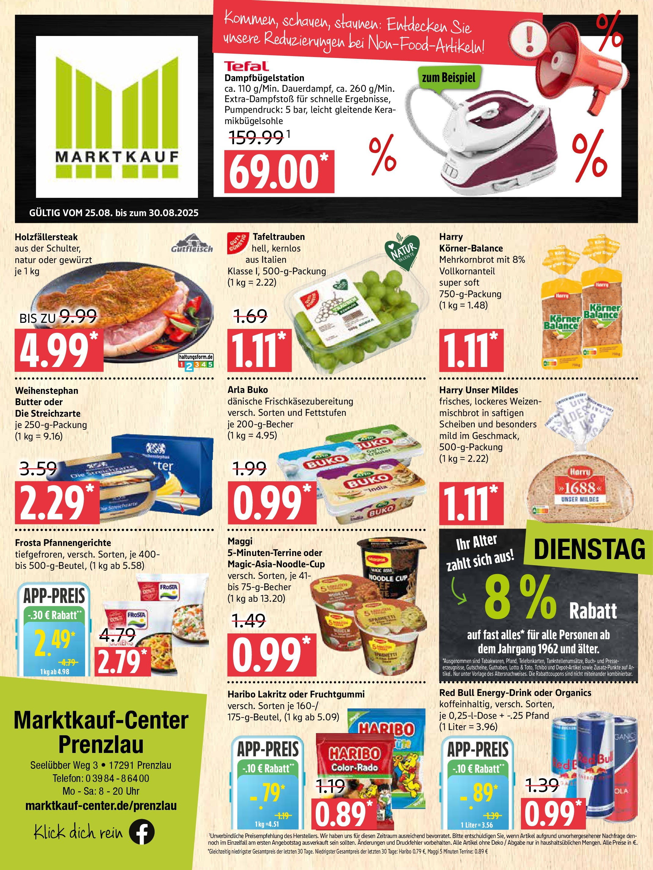 Marktkauf - Marktkauf: Wochenangebote (ab 24.08.2025) » Angebote ab Montag | Seite: 1 | Produkte: Red bull, Haribo, Telefon, Uhr Marktkauf - Marktkauf: Wochenangebote (ab 24.08.2025) » Angebote online | Seite: 1 | Produkte: Red bull, Haribo, Telefon, Uhr