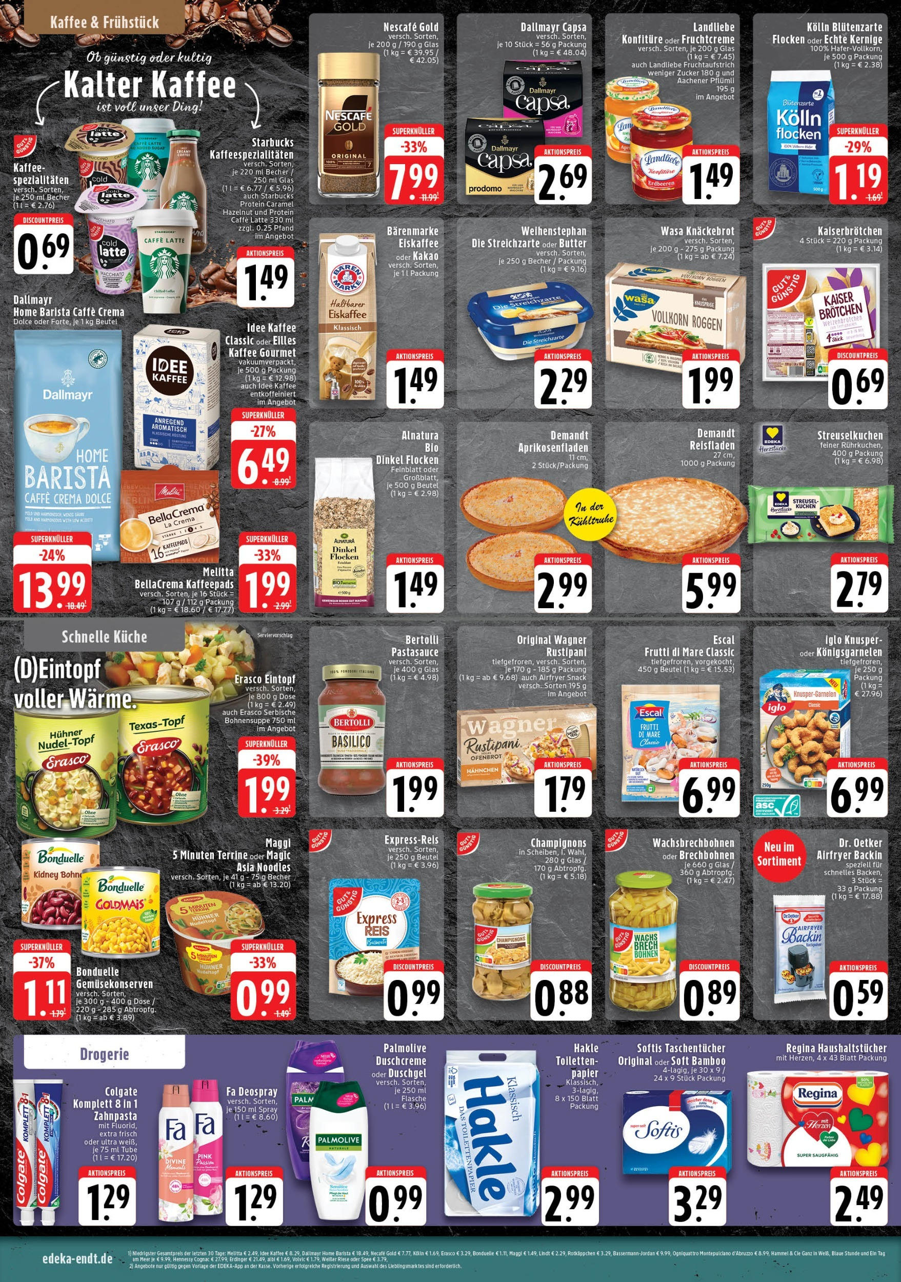 Edeka prospekt Mönchengladbach (ab 24.08.2025) » Angebote Online | Seite: 6 | Produkte: Nescafe, Iglo, Küche, Dallmayr capsa Edeka prospekt Mönchengladbach (ab 24.08.2025) » Angebote Online | Seite: 6 | Produkte: Nescafe, Iglo, Küche, Dallmayr capsa