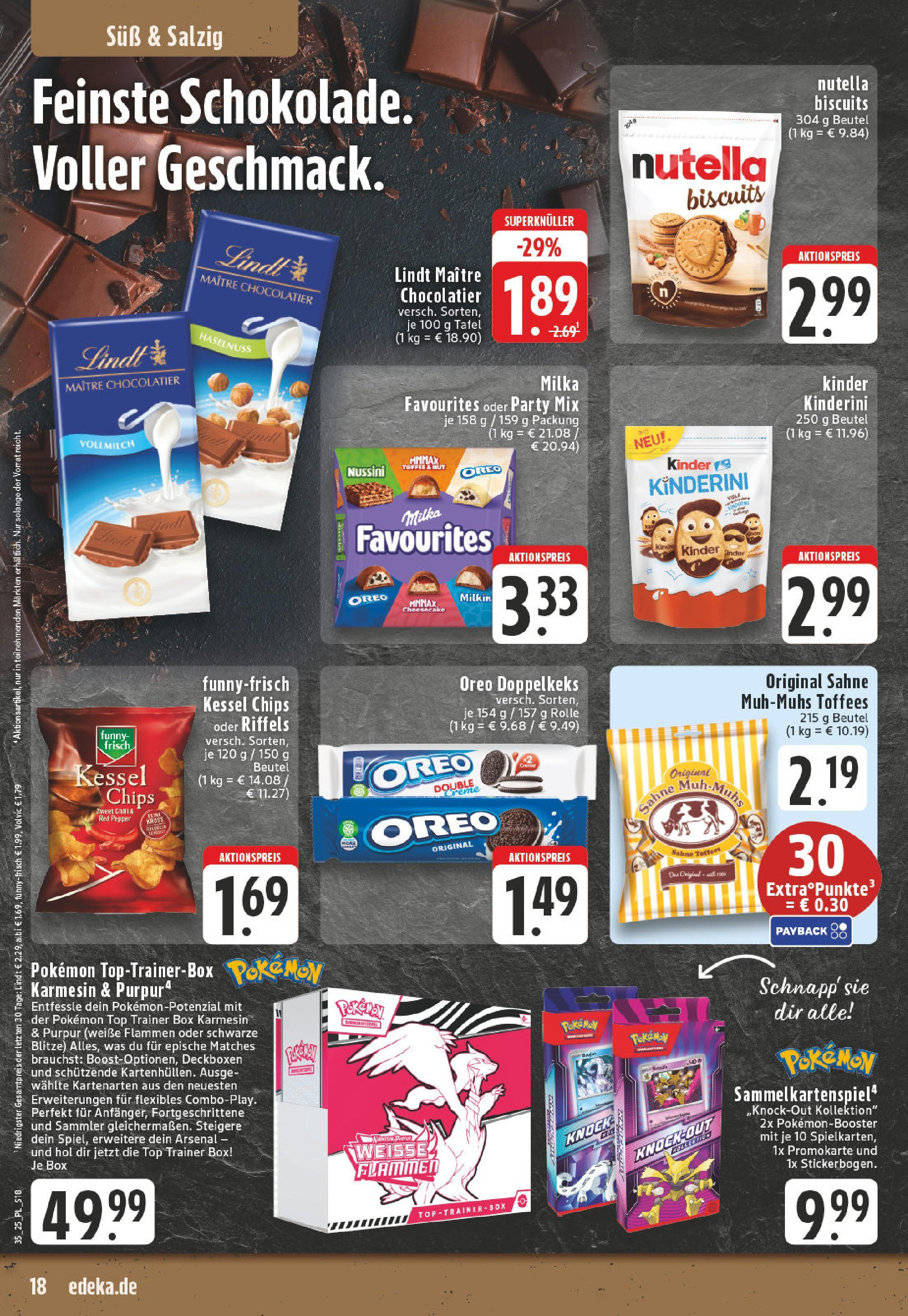 Edeka prospekt Castrop-Rauxel (ab 24.08.2025) » Angebote Online | Seite: 18 | Produkte: Milka, Chips, Volvic, Sahne Edeka prospekt Castrop-Rauxel (ab 24.08.2025) » Angebote Online | Seite: 18 | Produkte: Milka, Chips, Volvic, Sahne