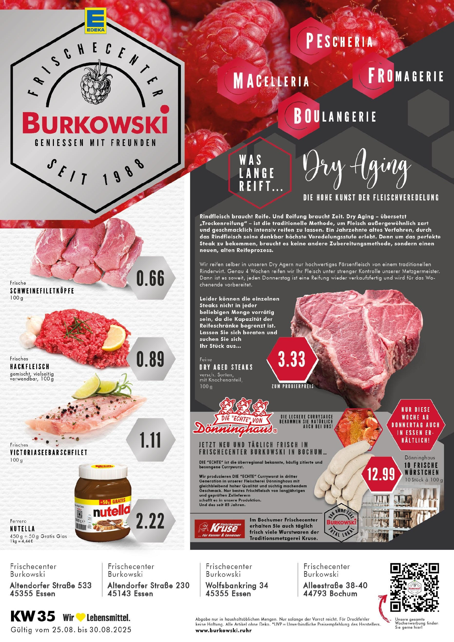 Edeka prospekt Essen (ab 25.08.2025) » Angebote Online | Seite: 1 | Produkte: Nutella, Rindfleisch, Fleisch, Hackfleisch Edeka prospekt Essen (ab 25.08.2025) » Angebote Online | Seite: 1 | Produkte: Nutella, Rindfleisch, Fleisch, Hackfleisch