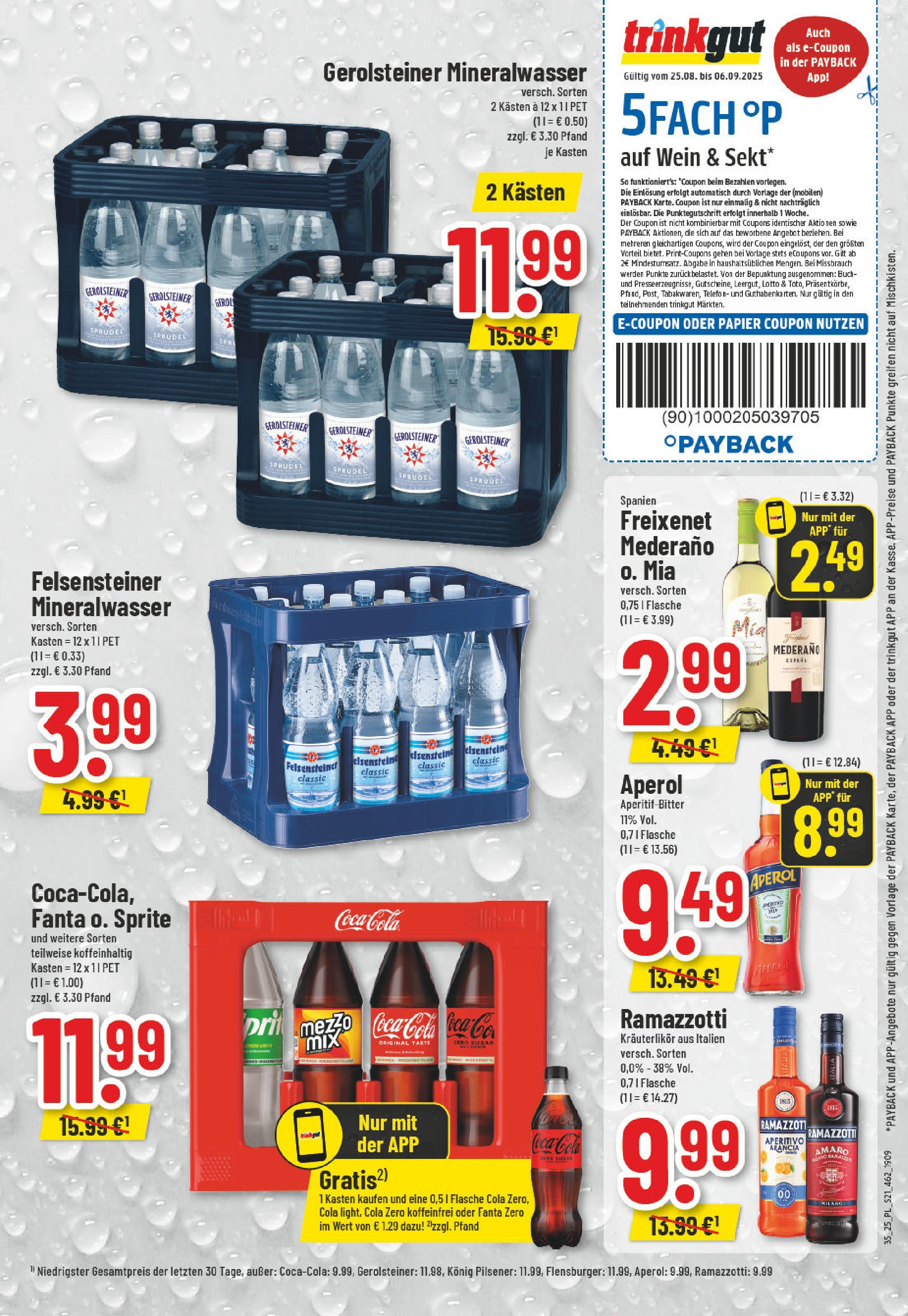Edeka prospekt Moers-Rheinkamp (ab 24.08.2025) » Angebote Online | Seite: 21 | Produkte: Sprite, Cola, Freixenet, Mineralwasser Edeka prospekt Moers-Rheinkamp (ab 24.08.2025) » Angebote Online | Seite: 21 | Produkte: Sprite, Cola, Freixenet, Mineralwasser