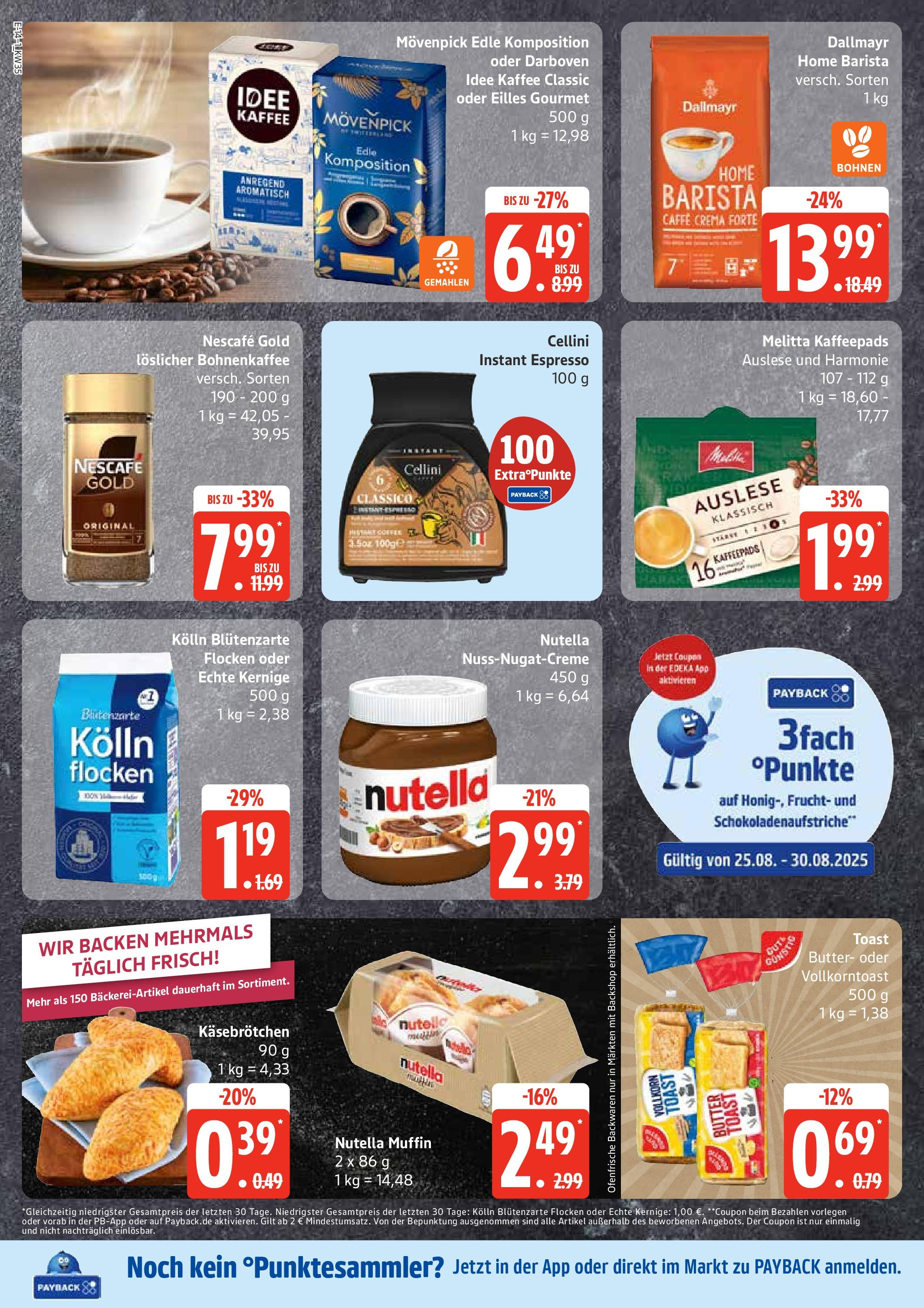 Marktkauf - Marktkauf: Wochenangebote (ab 24.08.2025) » Angebote ab Montag | Seite: 14 | Produkte: Melitta, Kolln, Nutella, Flocken Marktkauf - Marktkauf: Wochenangebote (ab 24.08.2025) » Angebote online | Seite: 14 | Produkte: Melitta, Kolln, Nutella, Flocken