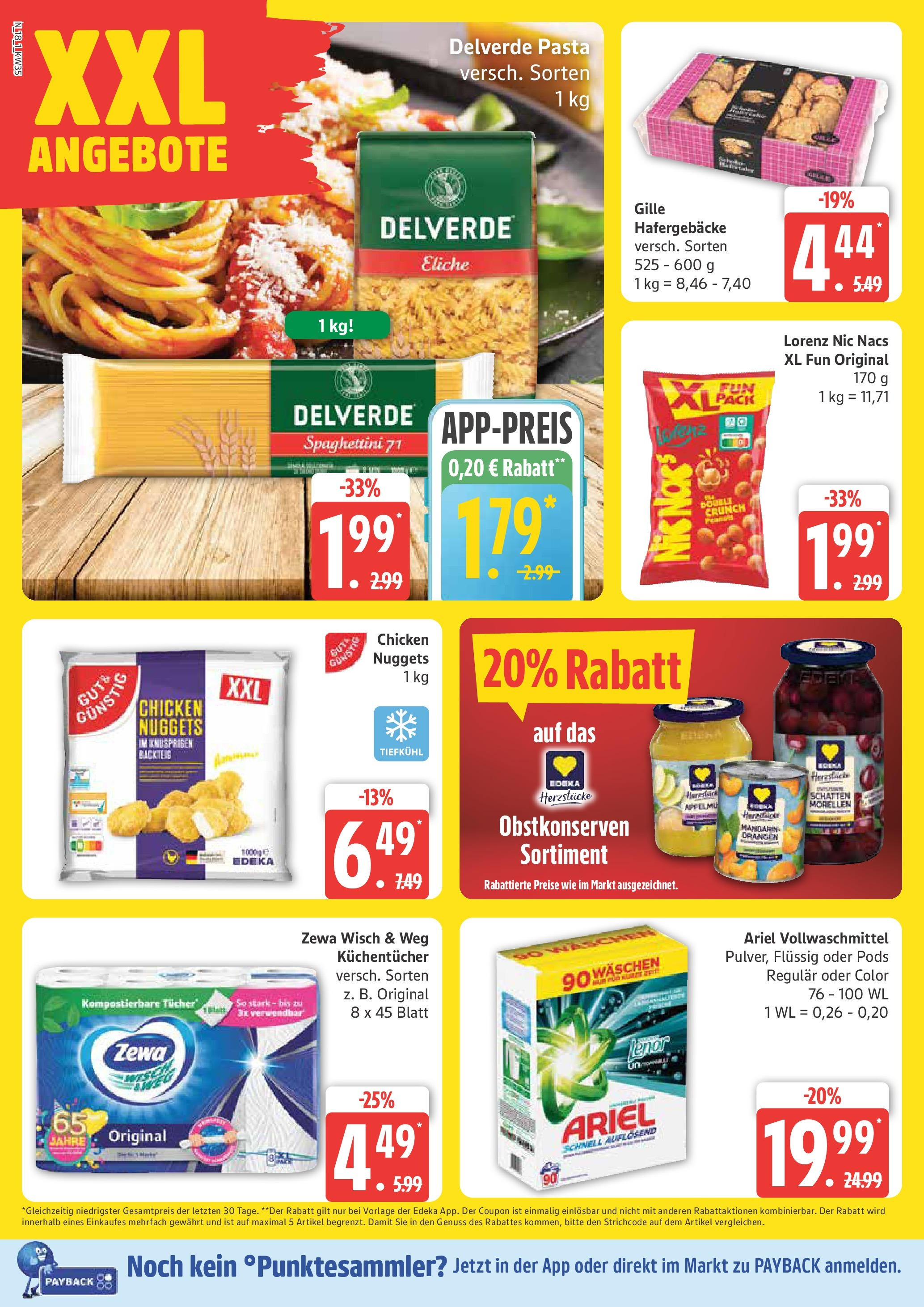 Marktkauf - Marktkauf: Wochenangebote (ab 24.08.2025) » Angebote ab Montag | Seite: 18 | Produkte: Lenor, Ariel, Zewa, Pasta Marktkauf - Marktkauf: Wochenangebote (ab 24.08.2025) » Angebote online | Seite: 18 | Produkte: Lenor, Ariel, Zewa, Pasta