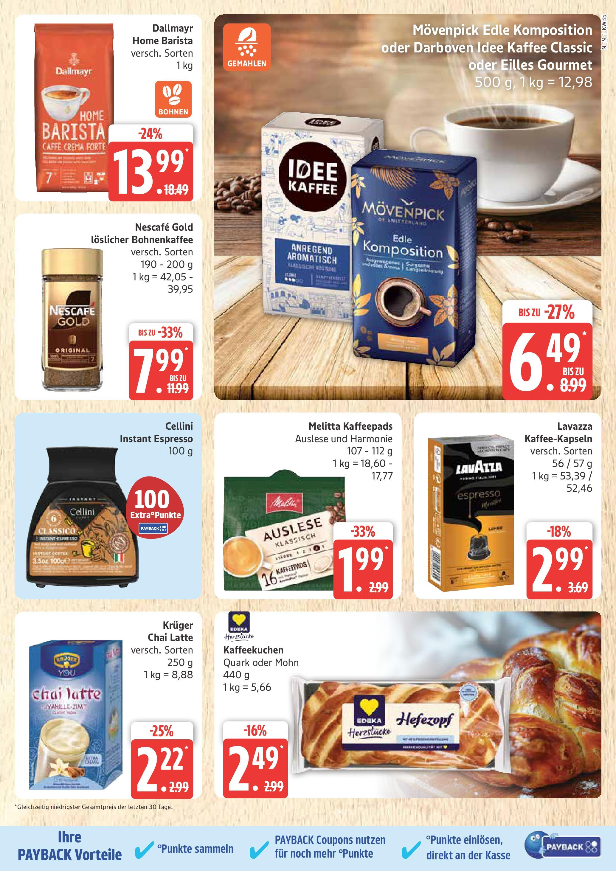 Marktkauf - Marktkauf: Wochenangebote (ab 24.08.2025) » Angebote ab Montag | Seite: 19 | Produkte: Melitta, Nescafe, Idee kaffee, Quark Marktkauf - Marktkauf: Wochenangebote (ab 24.08.2025) » Angebote online | Seite: 19 | Produkte: Melitta, Nescafe, Idee kaffee, Quark
