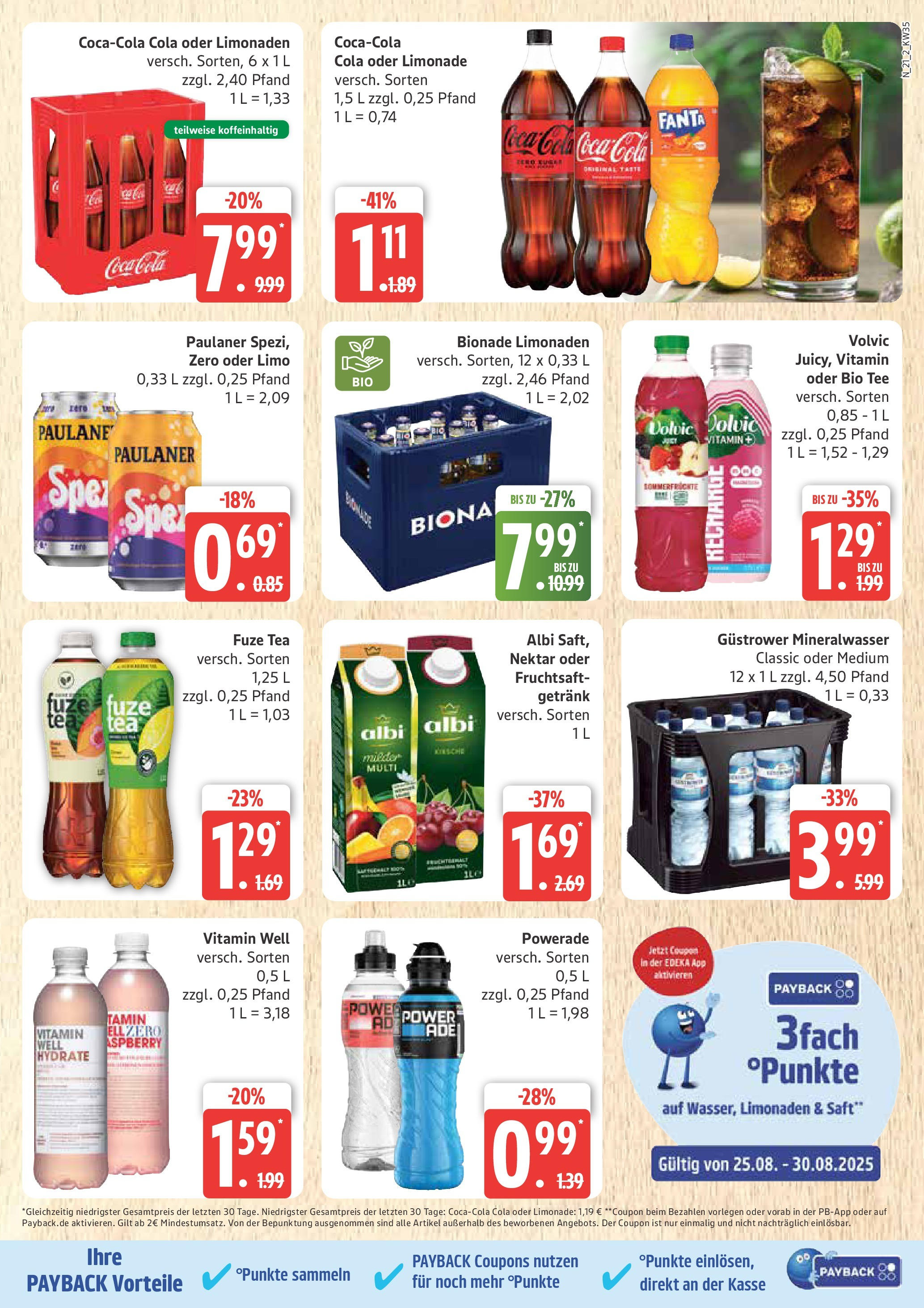 Marktkauf - Marktkauf: Wochenangebote (ab 24.08.2025) » Angebote ab Montag | Seite: 21 | Produkte: Mineralwasser, Tee, Volvic, Fruchtsaft Marktkauf - Marktkauf: Wochenangebote (ab 24.08.2025) » Angebote online | Seite: 21 | Produkte: Mineralwasser, Tee, Volvic, Fruchtsaft
