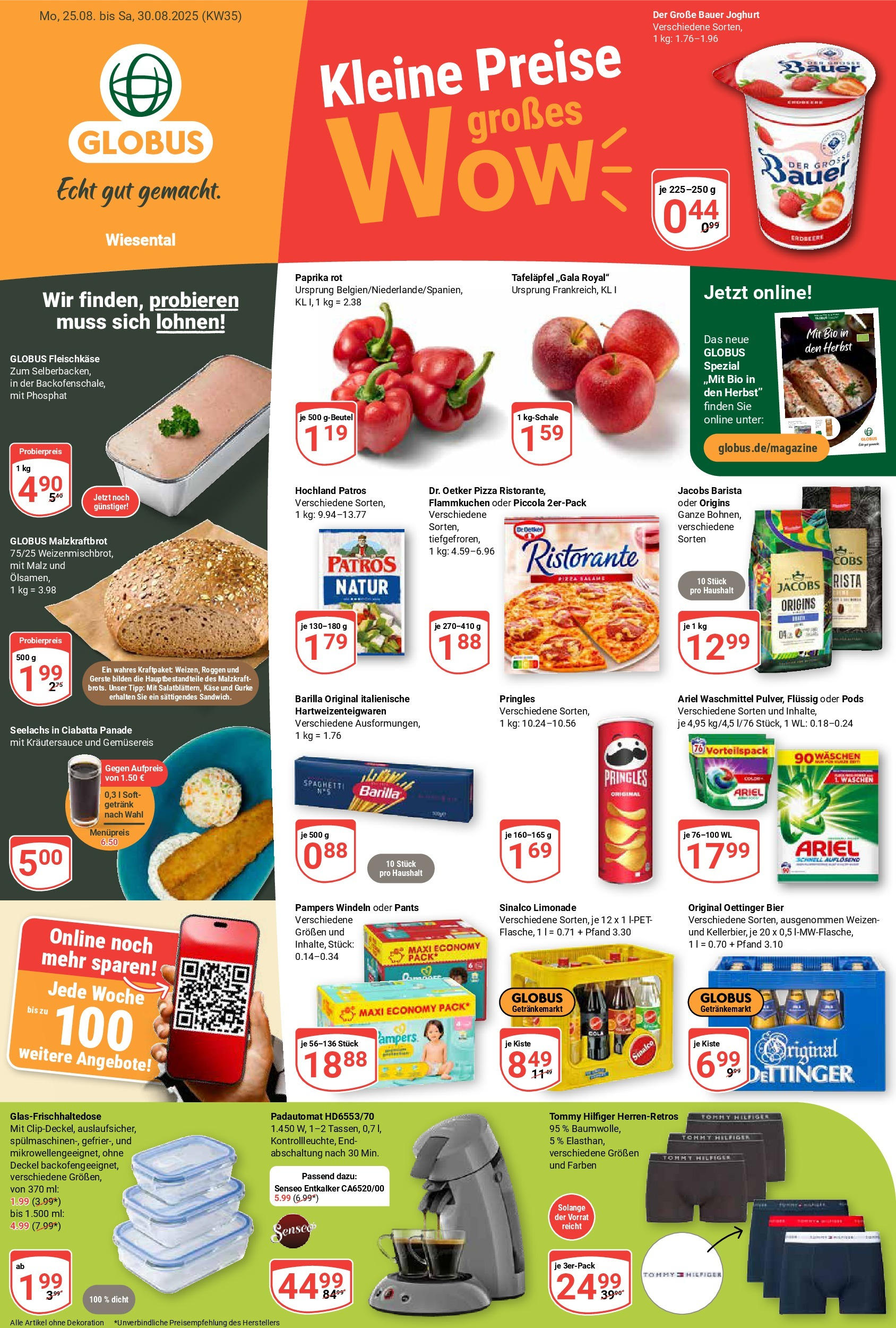 Globus prospekt Waghäusel (ab 24.08.2025) » Angebote ab Montag | Seite: 1 | Produkte: Sinalco, Barilla, Pizza, Pringles Globus prospekt Waghäusel (ab 24.08.2025) » Angebote online | Seite: 1 | Produkte: Sinalco, Barilla, Pizza, Pringles