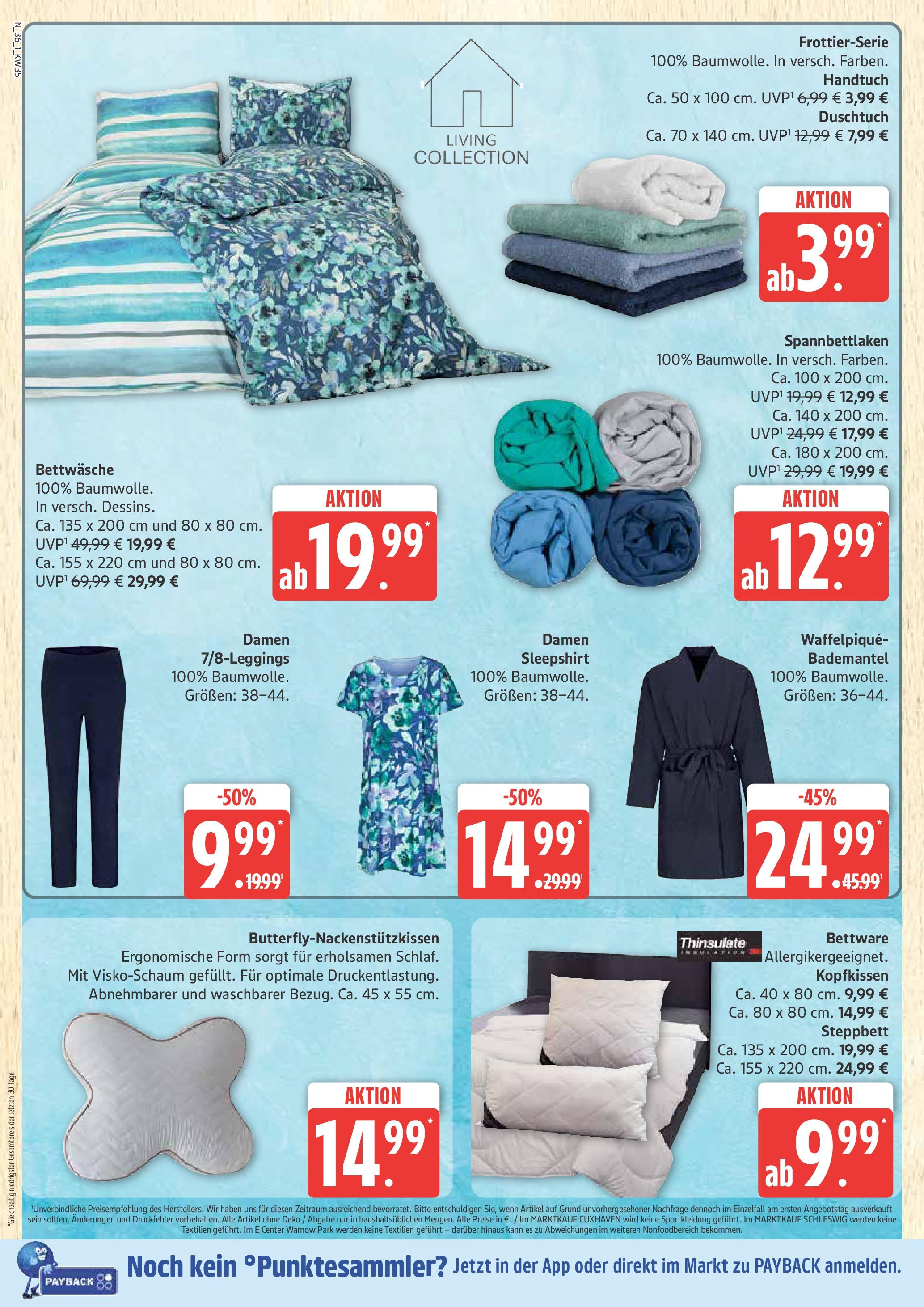 Marktkauf - Marktkauf: Wochenangebote (ab 24.08.2025) » Angebote ab Montag | Seite: 36 | Produkte: Bettwäsche, Kopfkissen, Bademantel Marktkauf - Marktkauf: Wochenangebote (ab 24.08.2025) » Angebote online | Seite: 36 | Produkte: Bettwäsche, Kopfkissen, Bademantel