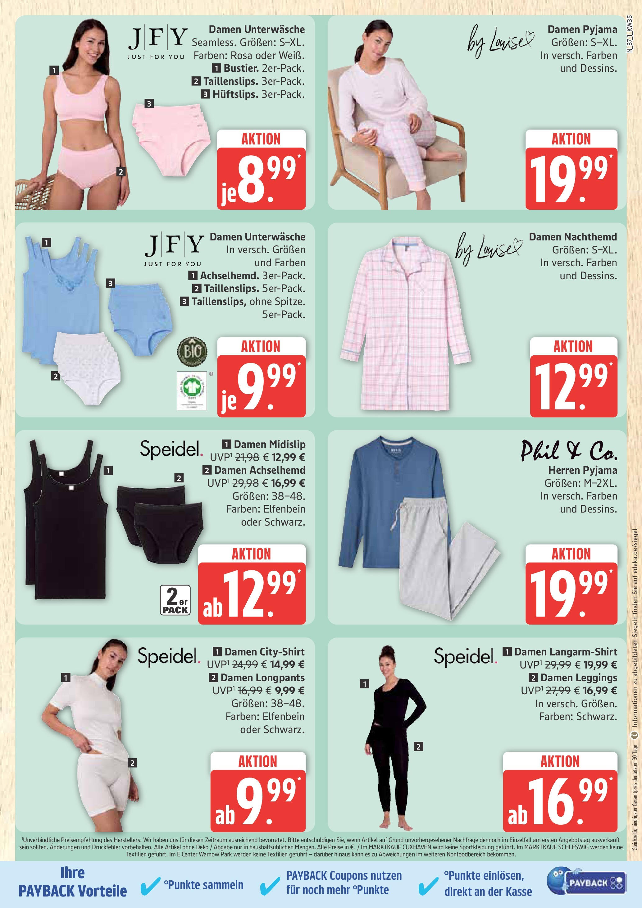 Marktkauf - Marktkauf: Wochenangebote (ab 24.08.2025) » Angebote ab Montag | Seite: 37 | Produkte: Unterwäsche, Pyjama, Leggings Marktkauf - Marktkauf: Wochenangebote (ab 24.08.2025) » Angebote online | Seite: 37 | Produkte: Unterwäsche, Pyjama, Leggings