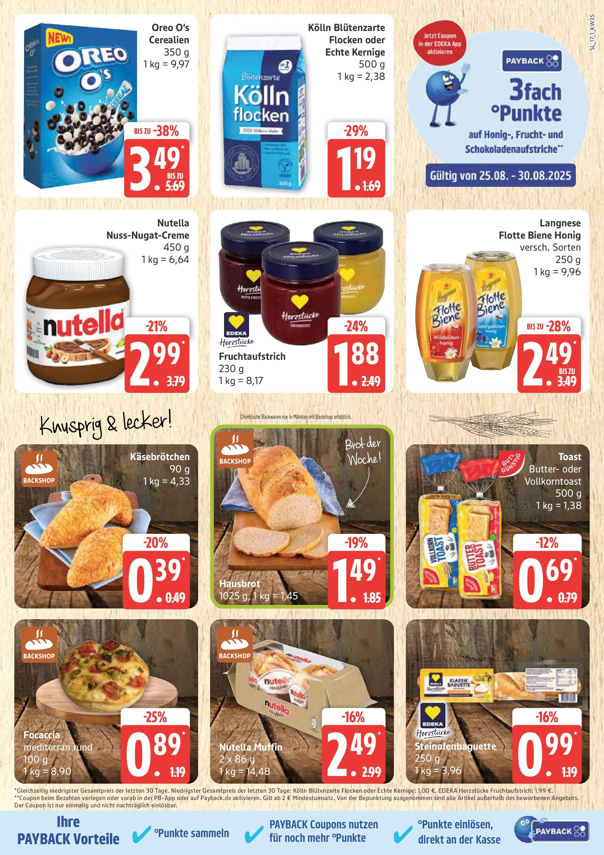 Marktkauf - Marktkauf: Wochenangebote (ab 24.08.2025) » Angebote ab Montag | Seite: 17 | Produkte: Langnese, Kolln, Toast, Nutella Marktkauf - Marktkauf: Wochenangebote (ab 24.08.2025) » Angebote online | Seite: 17 | Produkte: Langnese, Kolln, Toast, Nutella
