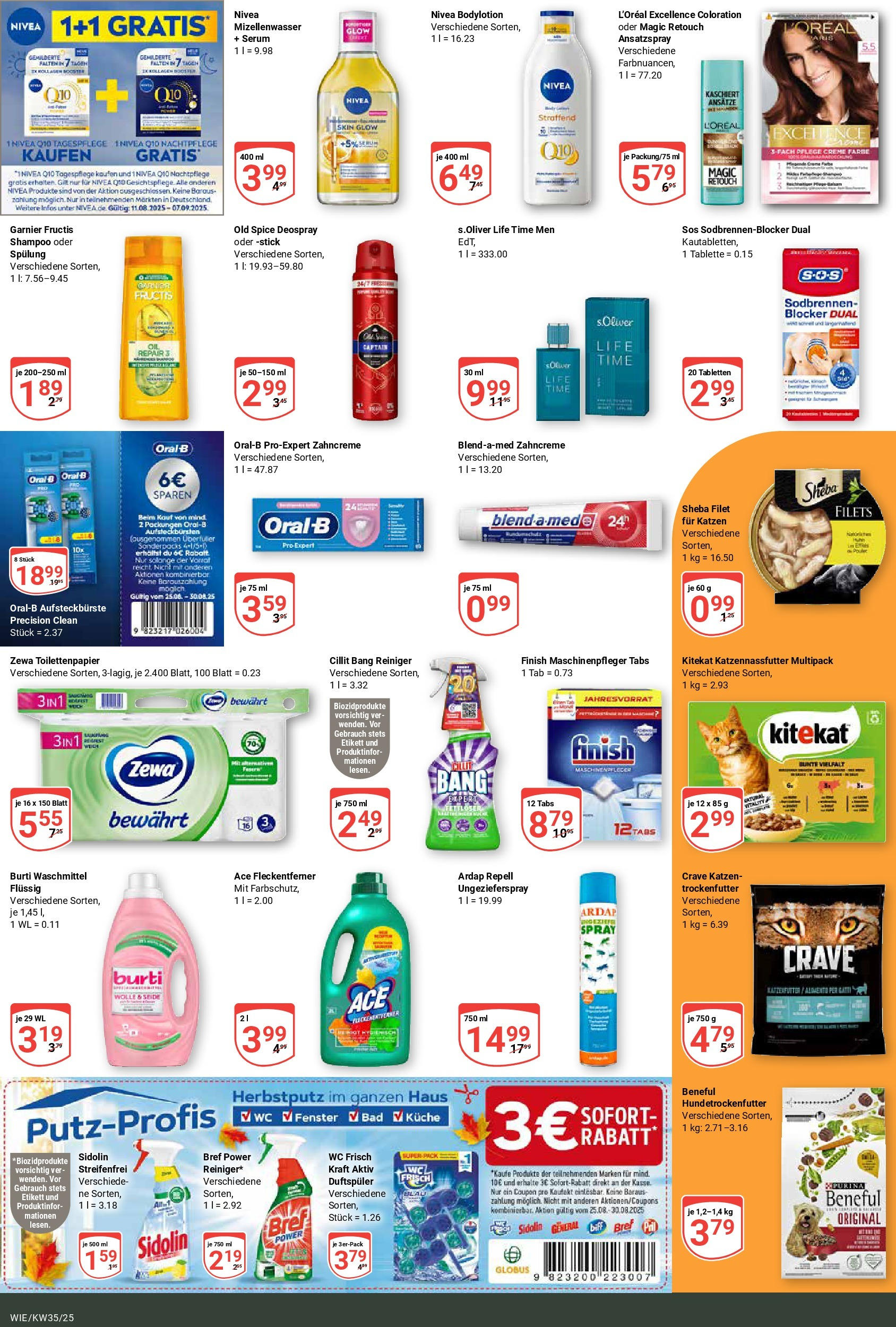 Globus prospekt Waghäusel (ab 24.08.2025) » Angebote ab Montag | Seite: 15 | Produkte: Katzenfutter, Spülung, Waschmittel, Toilettenpapier Globus prospekt Waghäusel (ab 24.08.2025) » Angebote online | Seite: 15 | Produkte: Katzenfutter, Spülung, Waschmittel, Toilettenpapier