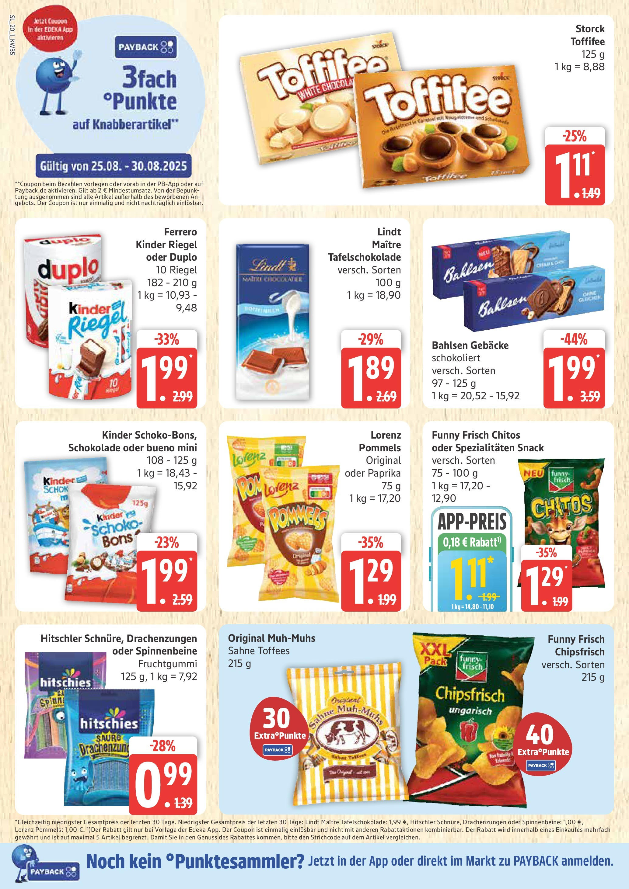 Marktkauf - Marktkauf: Wochenangebote (ab 24.08.2025) » Angebote ab Montag | Seite: 20 | Produkte: Schokolade, Funny frisch, Toffifee, Sahne Marktkauf - Marktkauf: Wochenangebote (ab 24.08.2025) » Angebote online | Seite: 20 | Produkte: Schokolade, Funny frisch, Toffifee, Sahne