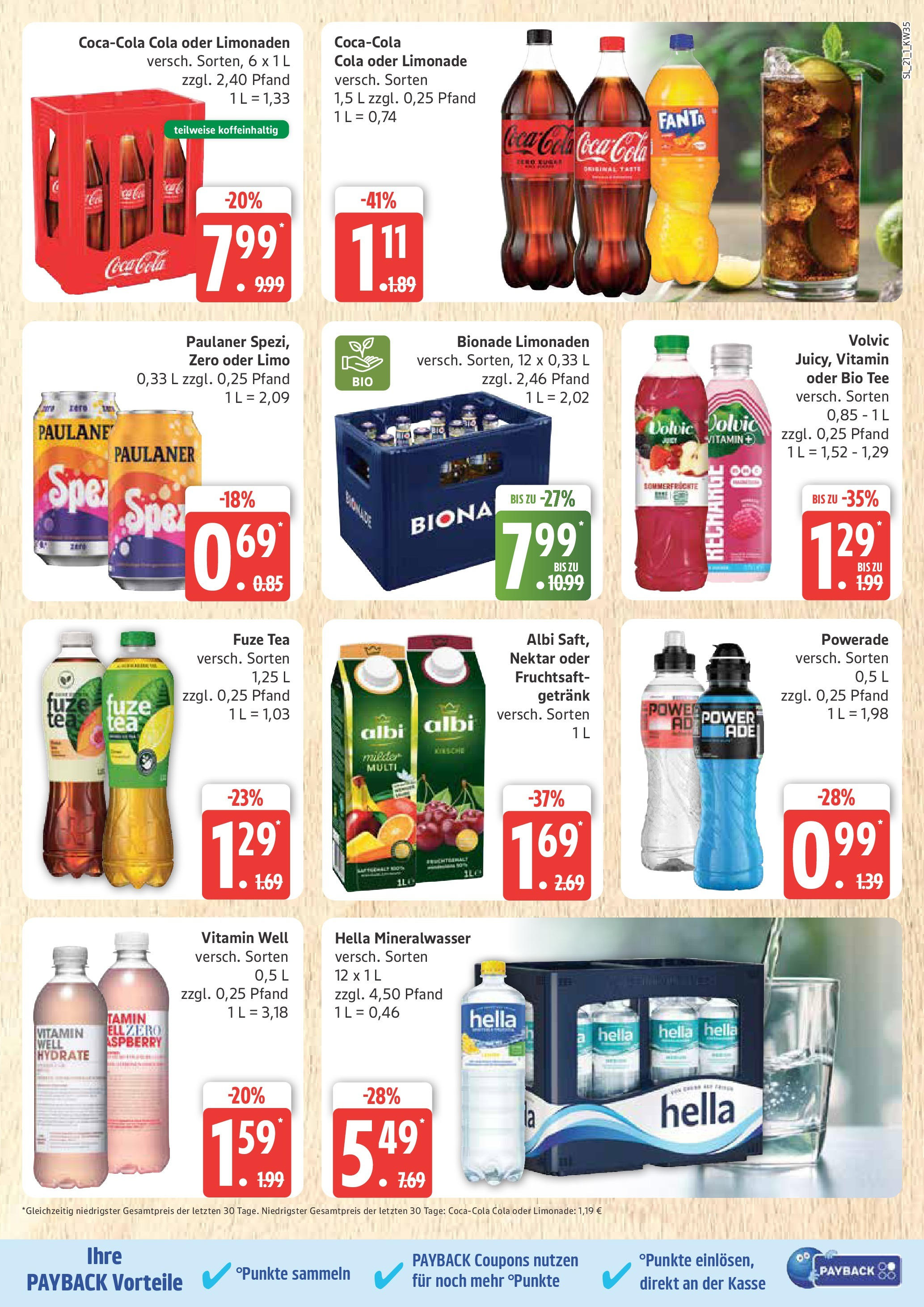 Marktkauf - Marktkauf: Wochenangebote (ab 24.08.2025) » Angebote ab Montag | Seite: 21 | Produkte: Fuze tea, Limonade, Bionade, Hella Marktkauf - Marktkauf: Wochenangebote (ab 24.08.2025) » Angebote online | Seite: 21 | Produkte: Fuze tea, Limonade, Bionade, Hella