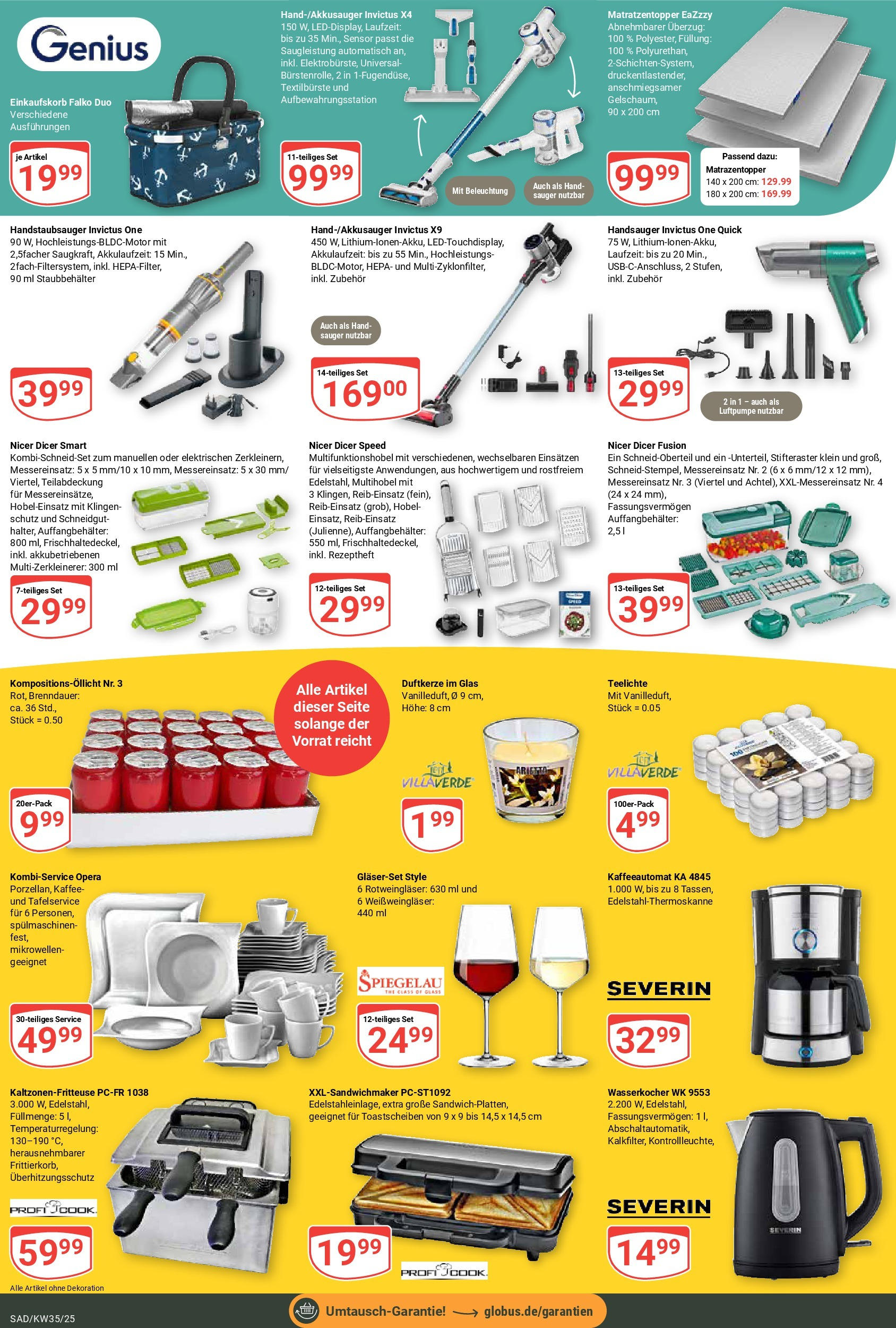 Globus prospekt Schwandorf (ab 24.08.2025) » Angebote ab Montag | Seite: 17 | Produkte: Wasserkocher, Hobel, Kaffee, Luftpumpe Globus prospekt Schwandorf (ab 24.08.2025) » Angebote online | Seite: 17 | Produkte: Wasserkocher, Hobel, Kaffee, Luftpumpe
