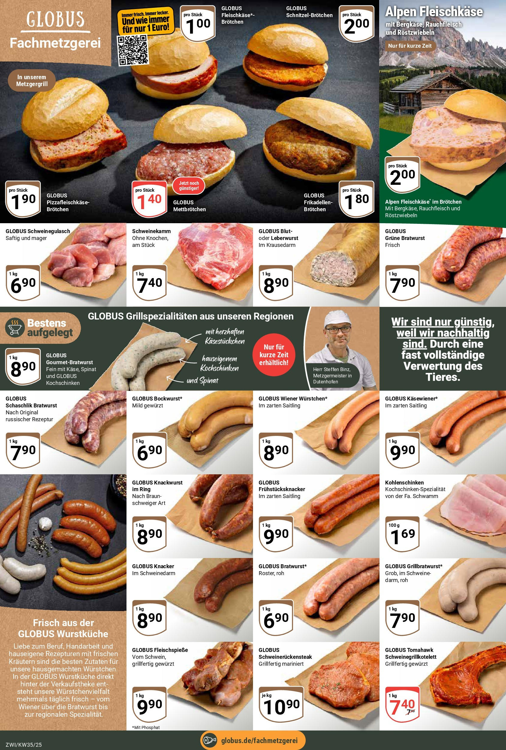 Globus prospekt Zwickau (ab 24.08.2025) » Angebote ab Montag | Seite: 6 | Produkte: Schweinegulasch, Bratwurst Globus prospekt Zwickau (ab 24.08.2025) » Angebote online | Seite: 6 | Produkte: Schweinegulasch, Bratwurst