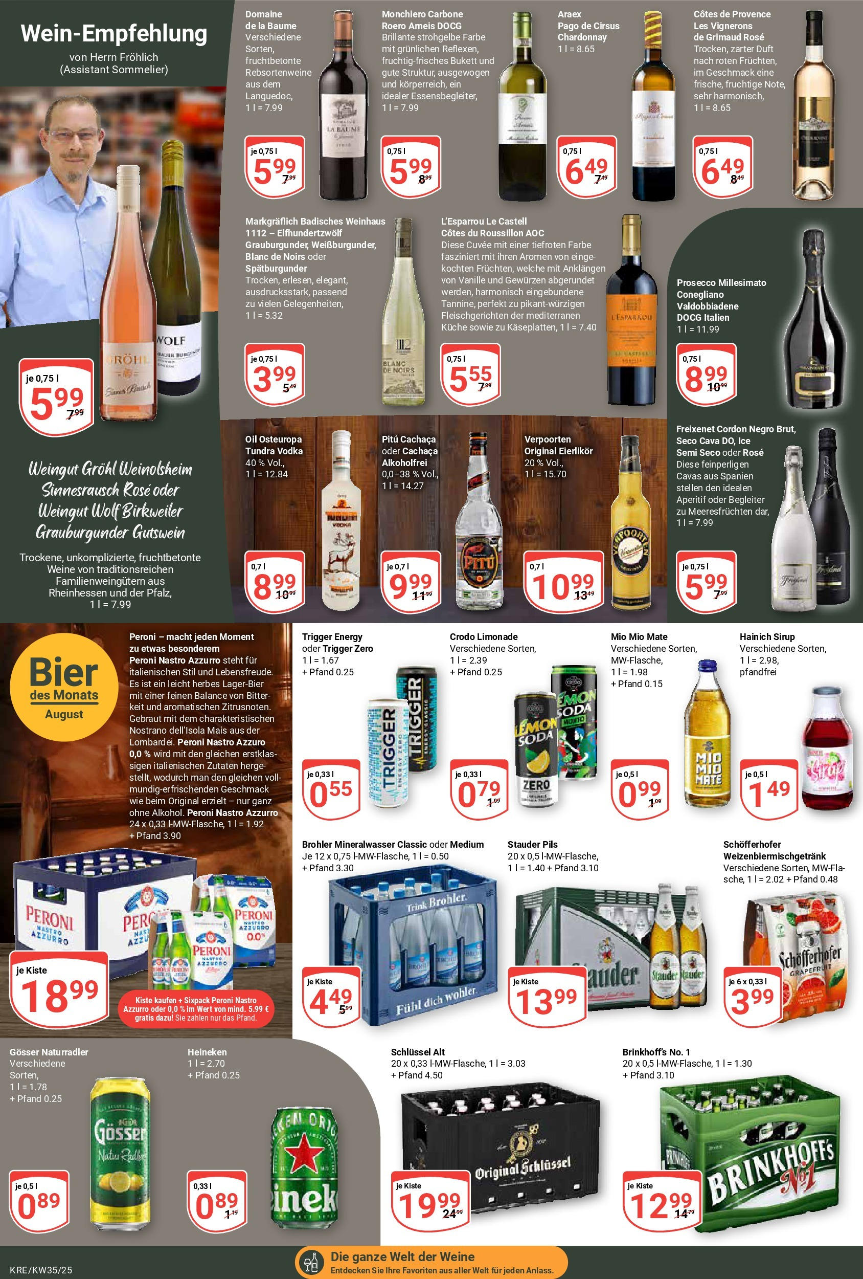 Globus prospekt Krefeld	 (ab 24.08.2025) » Angebote online | Seite: 15 | Produkte: Freixenet, Bier, Limonade, Heineken
