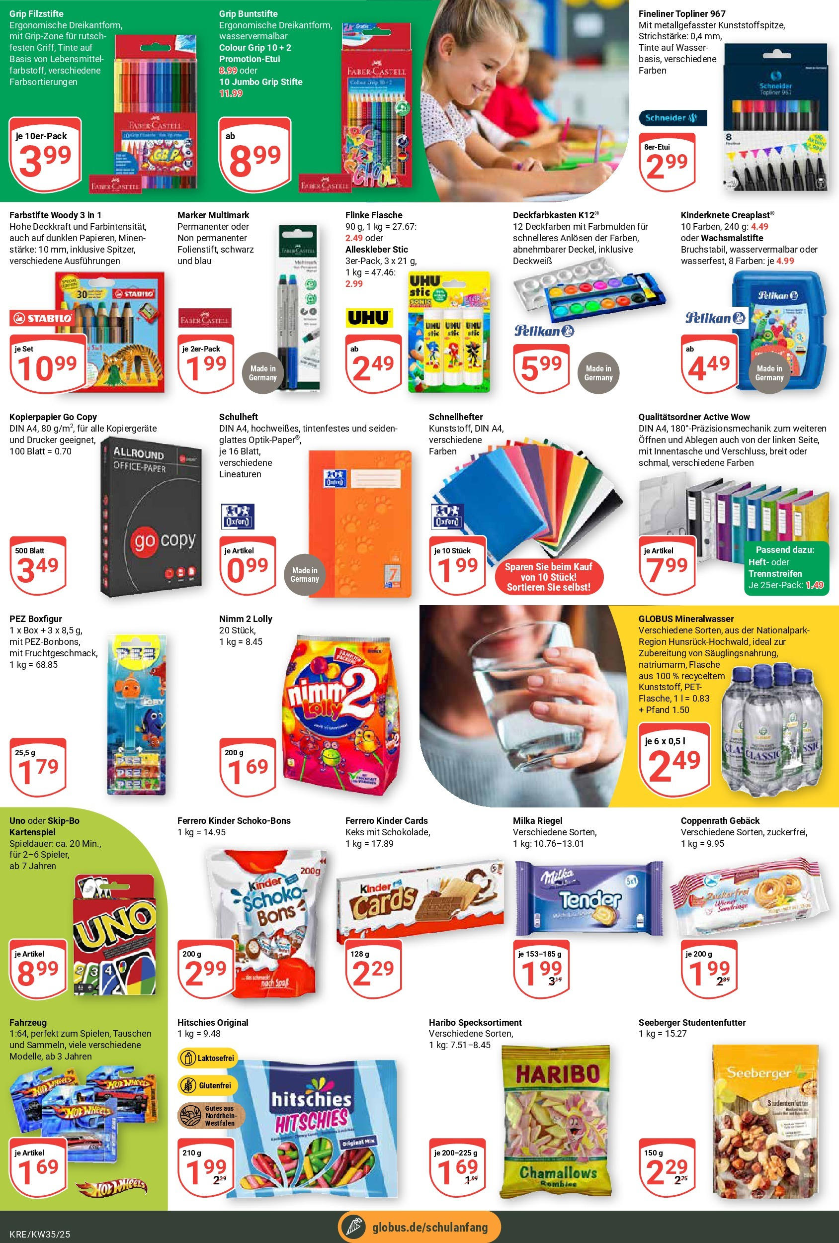 Globus prospekt Krefeld	 (ab 24.08.2025) » Angebote online | Seite: 19 | Produkte: Box, Mineralwasser, Wasser, Drucker
