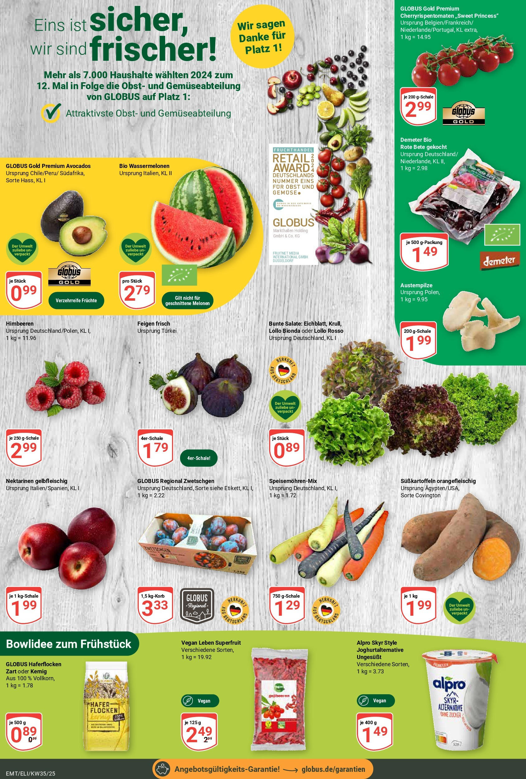 Globus prospekt Erfurt-Linderbach (ab 24.08.2025) » Angebote ab Montag | Seite: 4 | Produkte: Himbeeren, Zwetschgen, Zucker, Flocken Globus prospekt Erfurt-Linderbach (ab 24.08.2025) » Angebote online | Seite: 4 | Produkte: Himbeeren, Zwetschgen, Zucker, Flocken