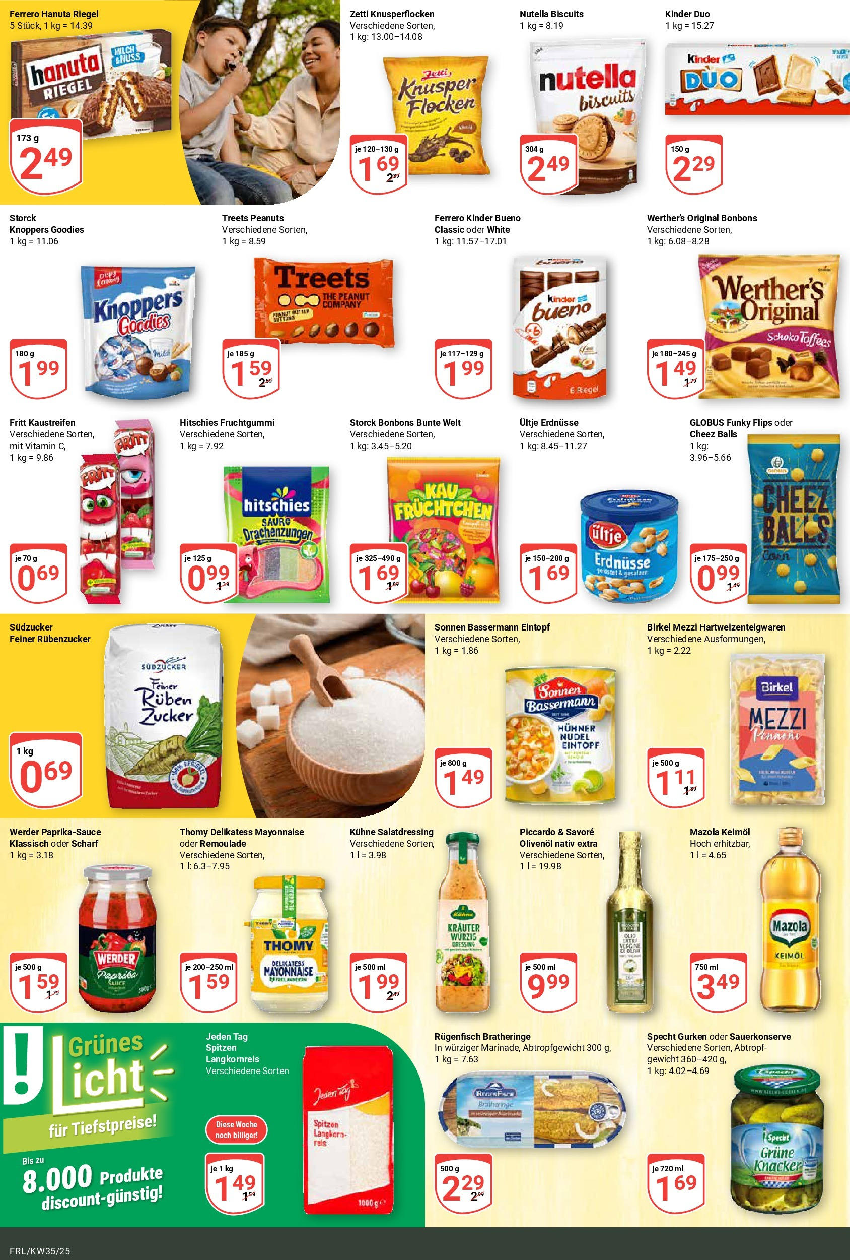 Globus prospekt Freilassing (ab 24.08.2025) » Angebote ab Montag | Seite: 11 | Produkte: Dressing, Paprika, Knoppers, Reis Globus prospekt Freilassing (ab 24.08.2025) » Angebote online | Seite: 11 | Produkte: Dressing, Paprika, Knoppers, Reis