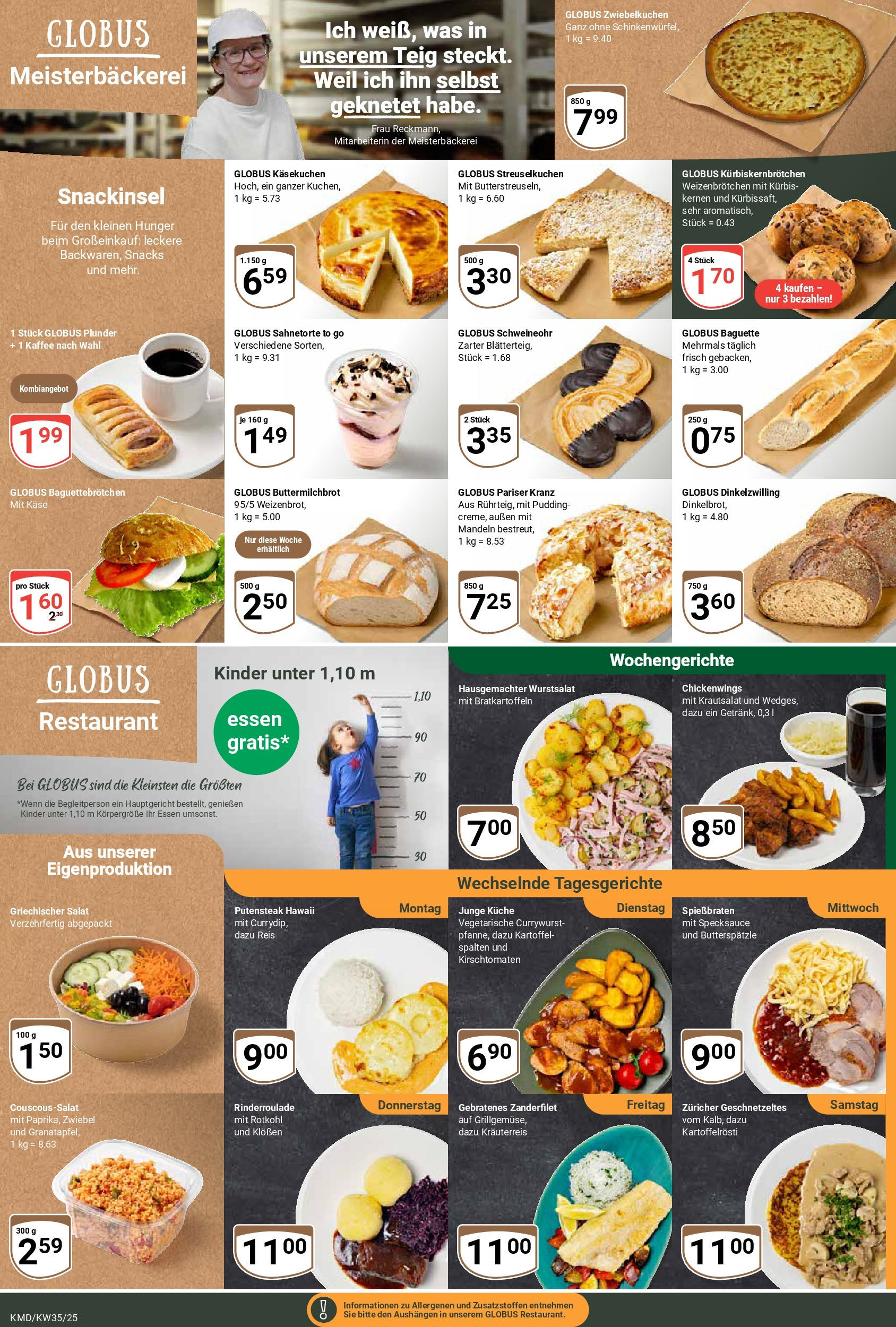 Globus prospekt Köln (ab 25.08.2025) » Angebote ab Montag | Seite: 6 | Produkte: Kaffee, Küche, Baguette, Mandeln Globus prospekt Köln (ab 25.08.2025) » Angebote online | Seite: 6 | Produkte: Kaffee, Küche, Baguette, Mandeln