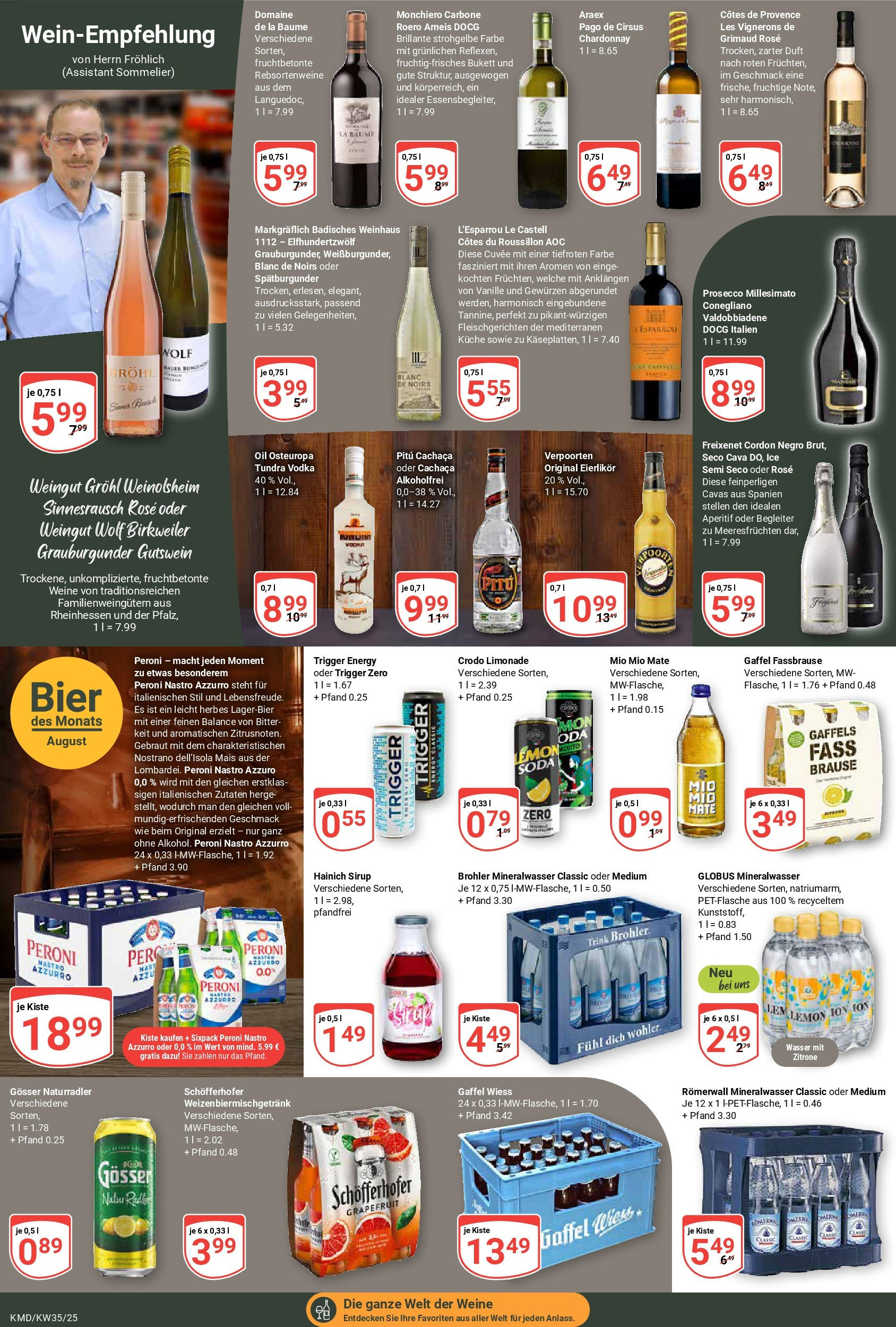 Globus prospekt Köln (ab 25.08.2025) » Angebote ab Montag | Seite: 13 | Produkte: Freixenet, Bier, Mio mio mate, Sirup Globus prospekt Köln (ab 25.08.2025) » Angebote online | Seite: 13 | Produkte: Freixenet, Bier, Mio mio mate, Sirup