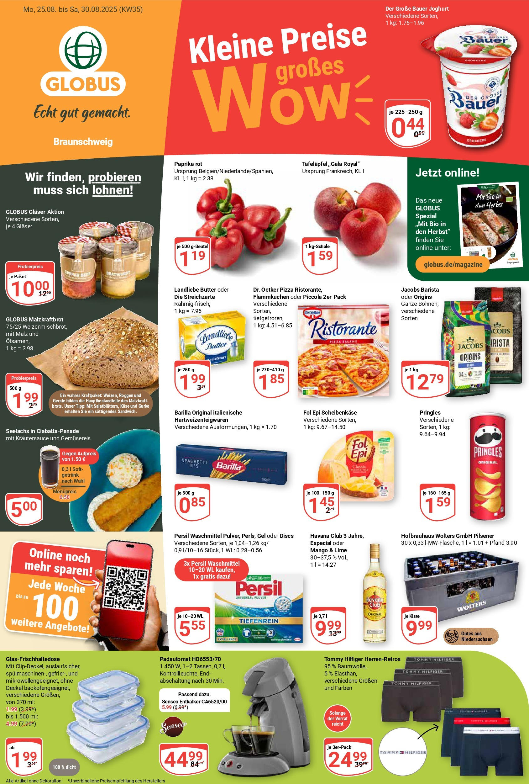 Globus prospekt Braunschweig (ab 24.08.2025) » Angebote ab Montag | Seite: 1 | Produkte: Havana club, Barilla, Bauer joghurt, Landliebe butter Globus prospekt Braunschweig (ab 24.08.2025) » Angebote online | Seite: 1 | Produkte: Havana club, Barilla, Bauer joghurt, Landliebe butter