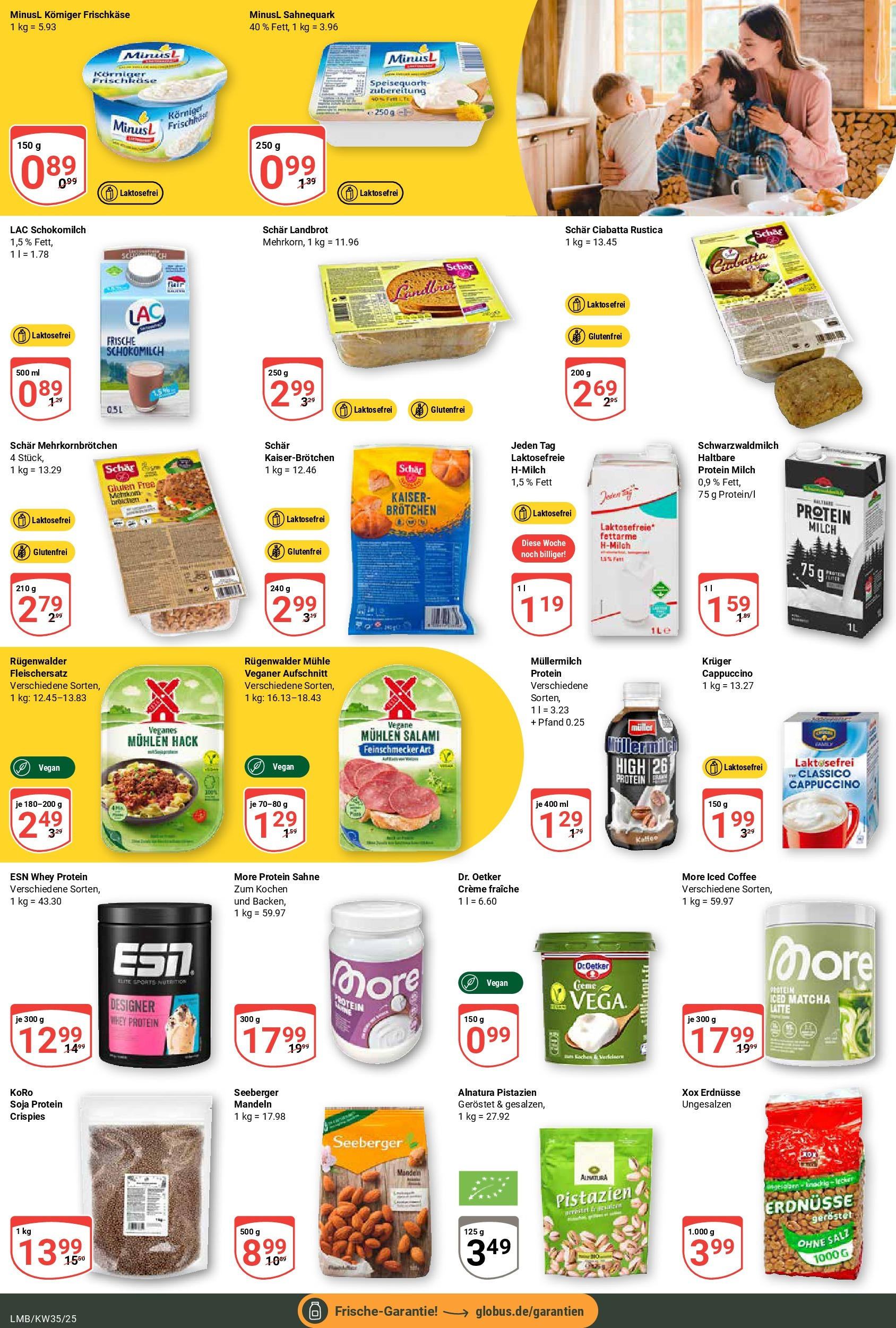 Globus prospekt Limburg (ab 24.08.2025) » Angebote ab Montag | Seite: 14 | Produkte: Mandeln, Creme, Salami, Speisequark Globus prospekt Limburg (ab 24.08.2025) » Angebote online | Seite: 14 | Produkte: Mandeln, Creme, Salami, Speisequark